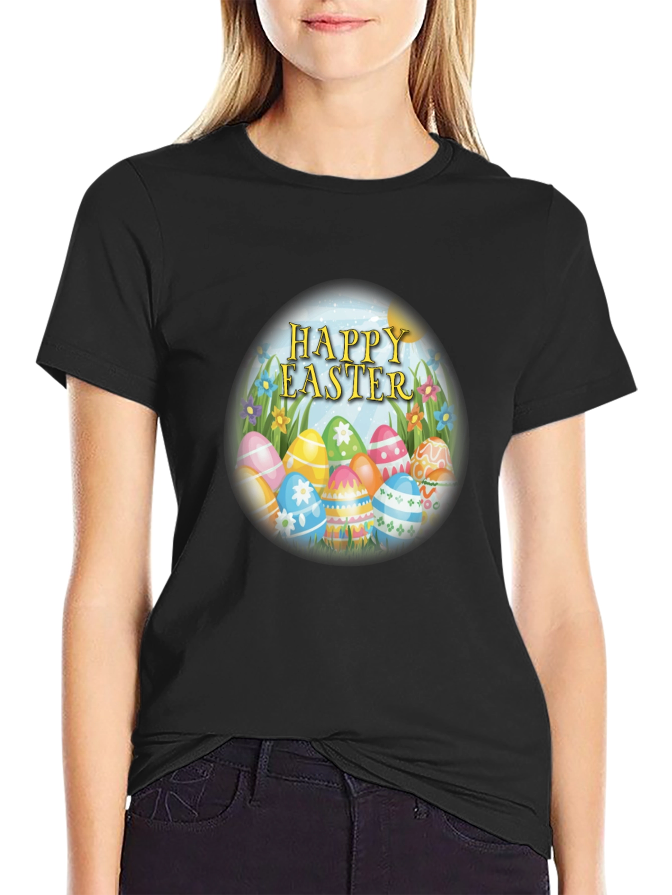 Happy Easter Egg T-Shirt - Festive Celebration Tee
