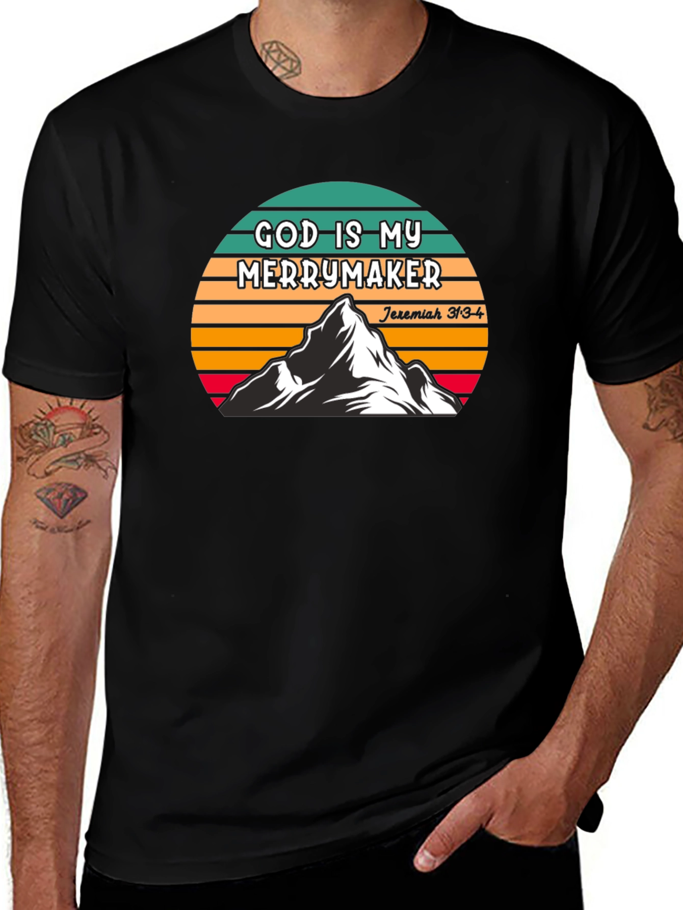 God Is My Merrymaker T-Shirt - Christian Inspired Apparel