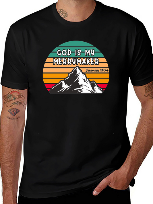 God Is My Merrymaker T-Shirt - Christian Inspired Apparel