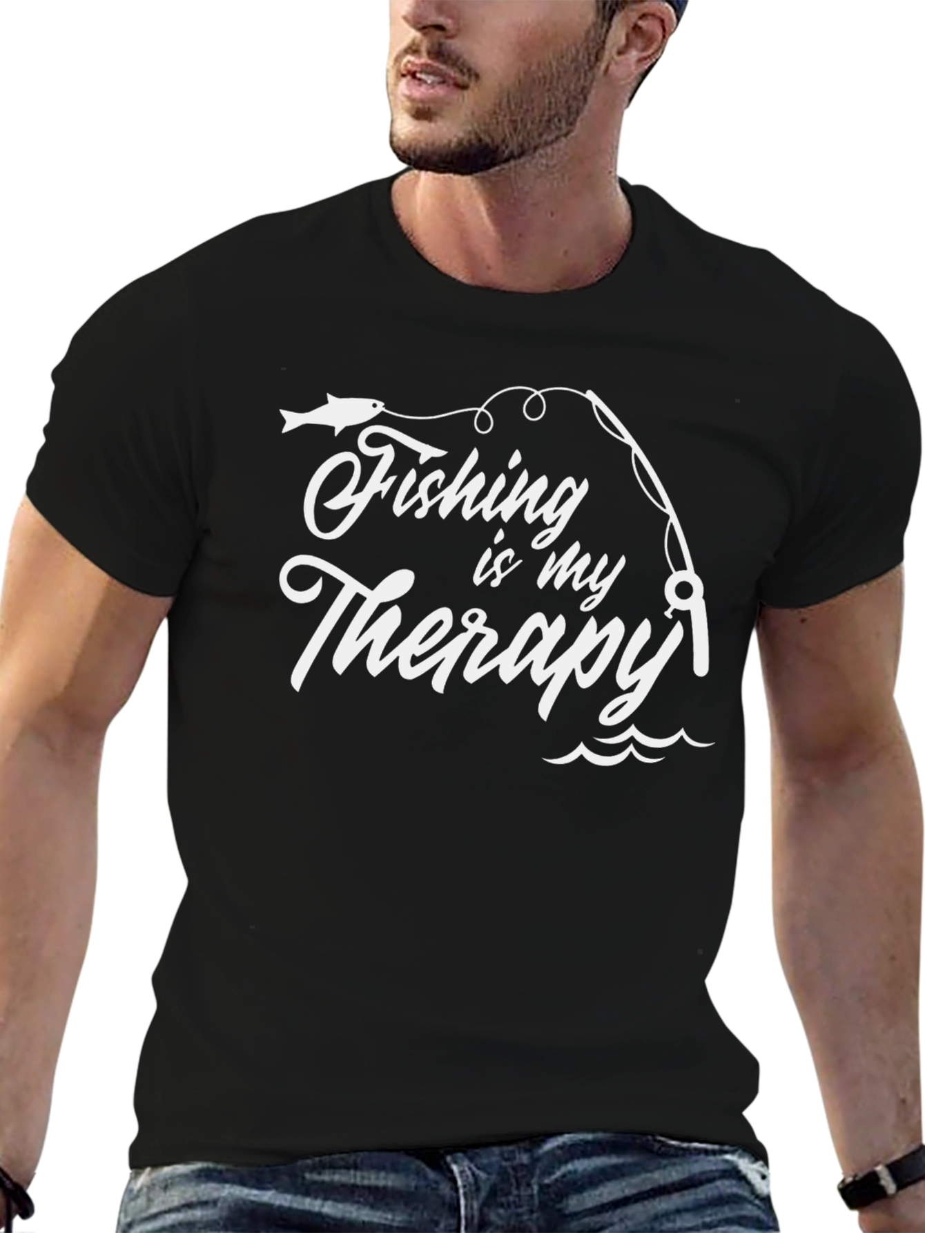 Fishing is My Therapy Graphic Tee