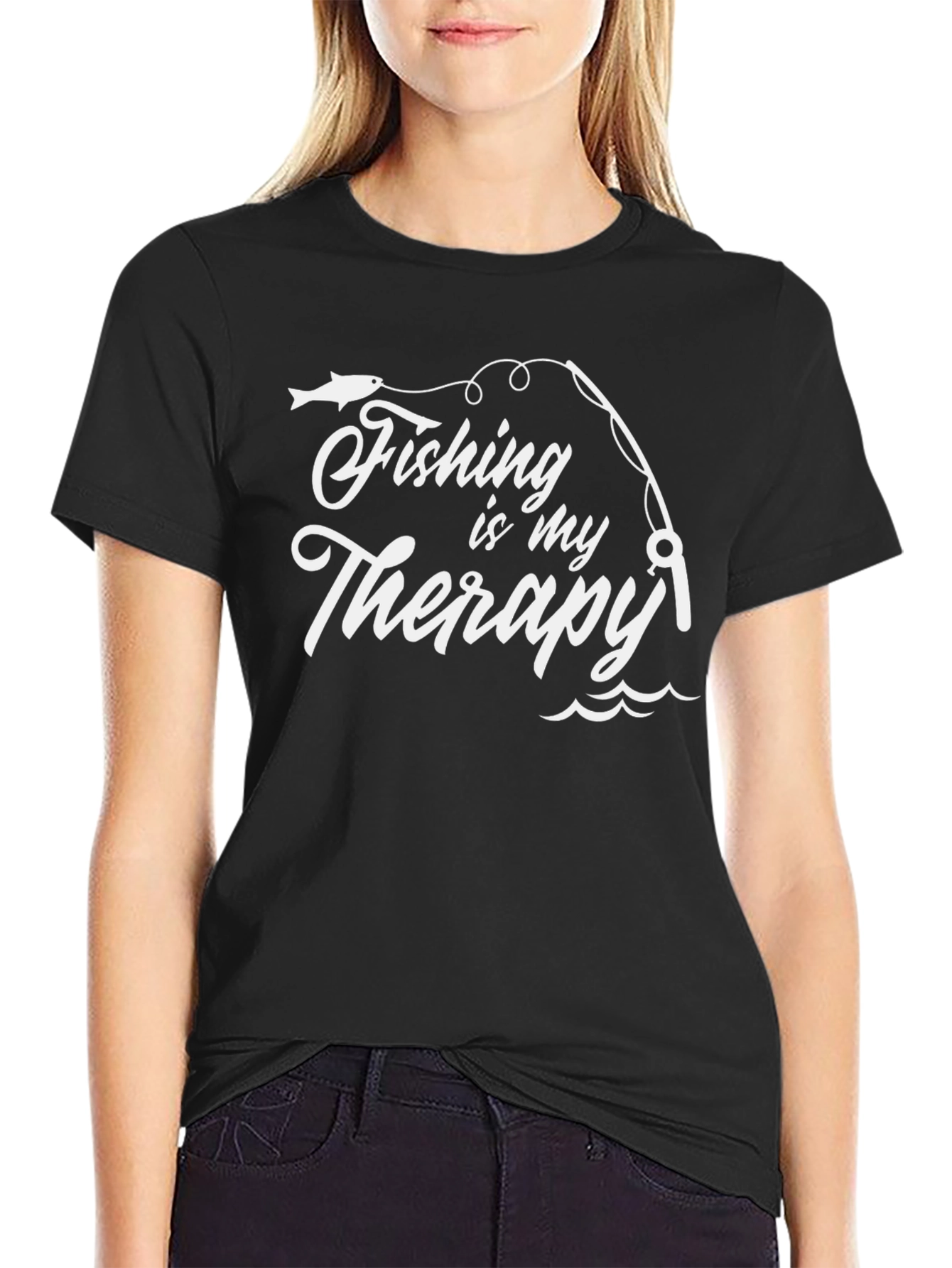 Fishing is My Therapy Graphic Tee