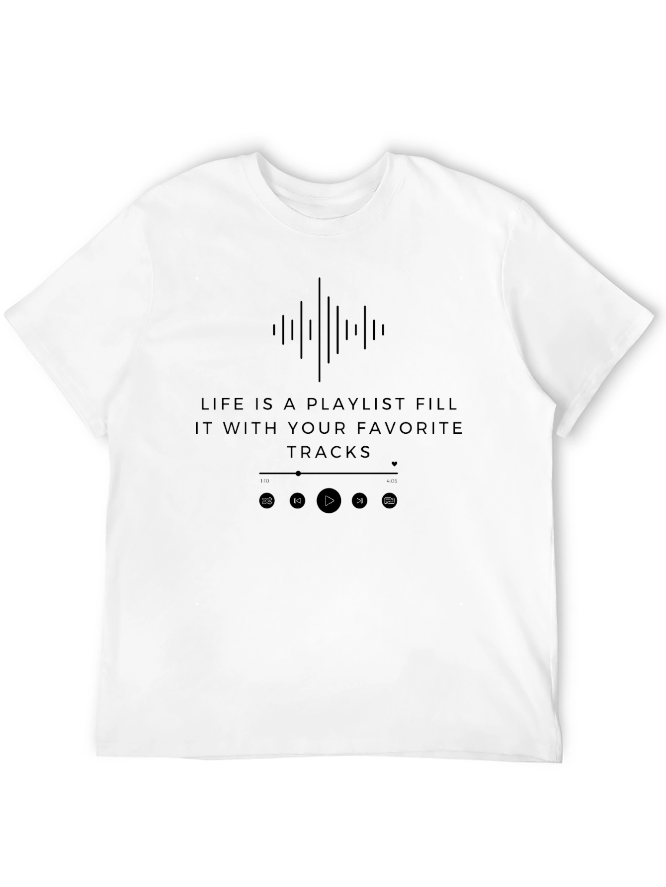 Life Is a Playlist Graphic T-Shirt