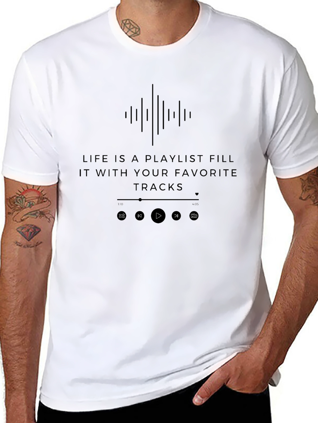 Life Is a Playlist Graphic T-Shirt