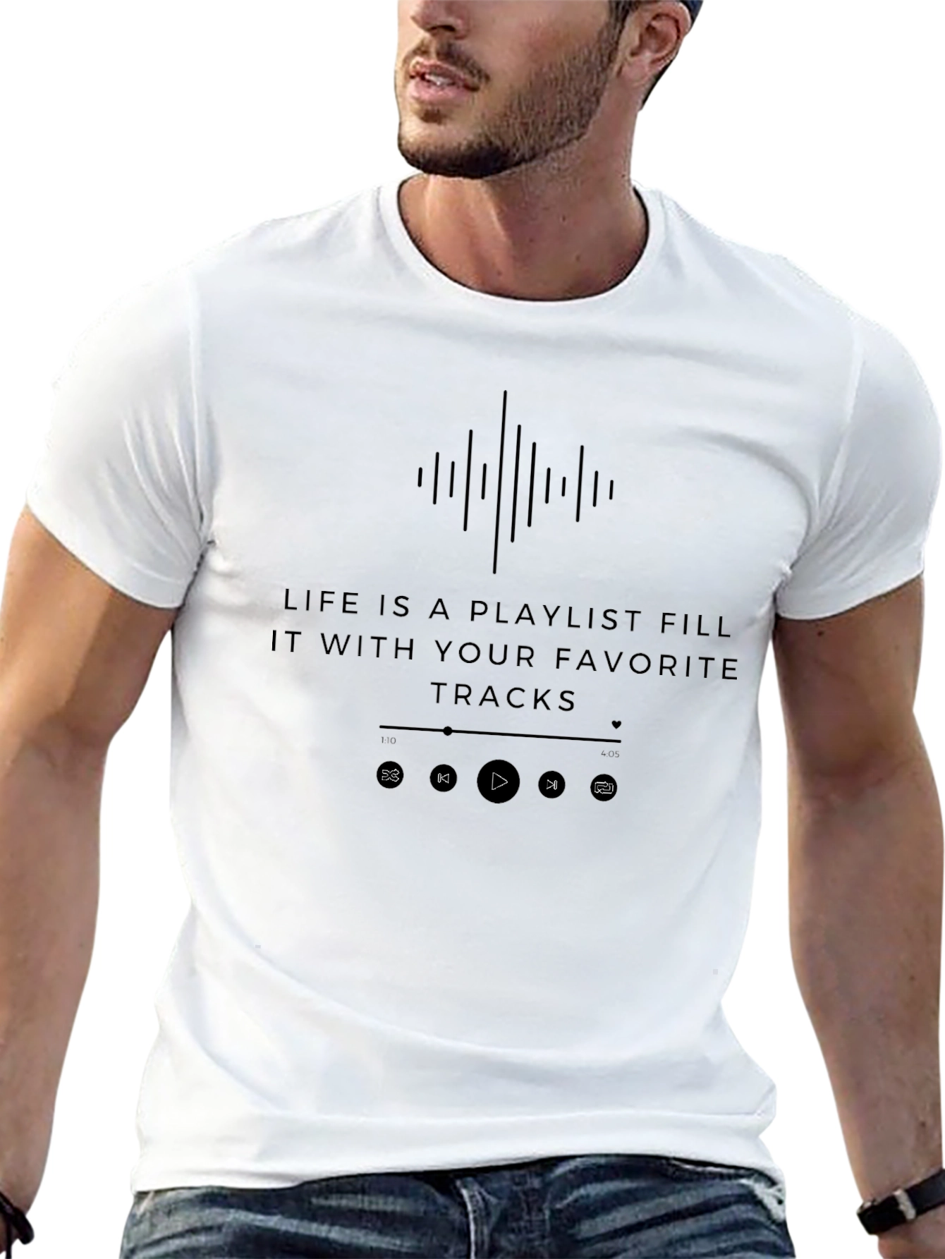 Life Is a Playlist Graphic T-Shirt