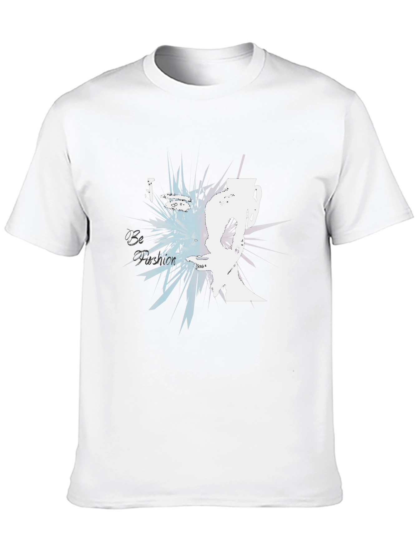 Abstract Face Graphic Black T-Shirt