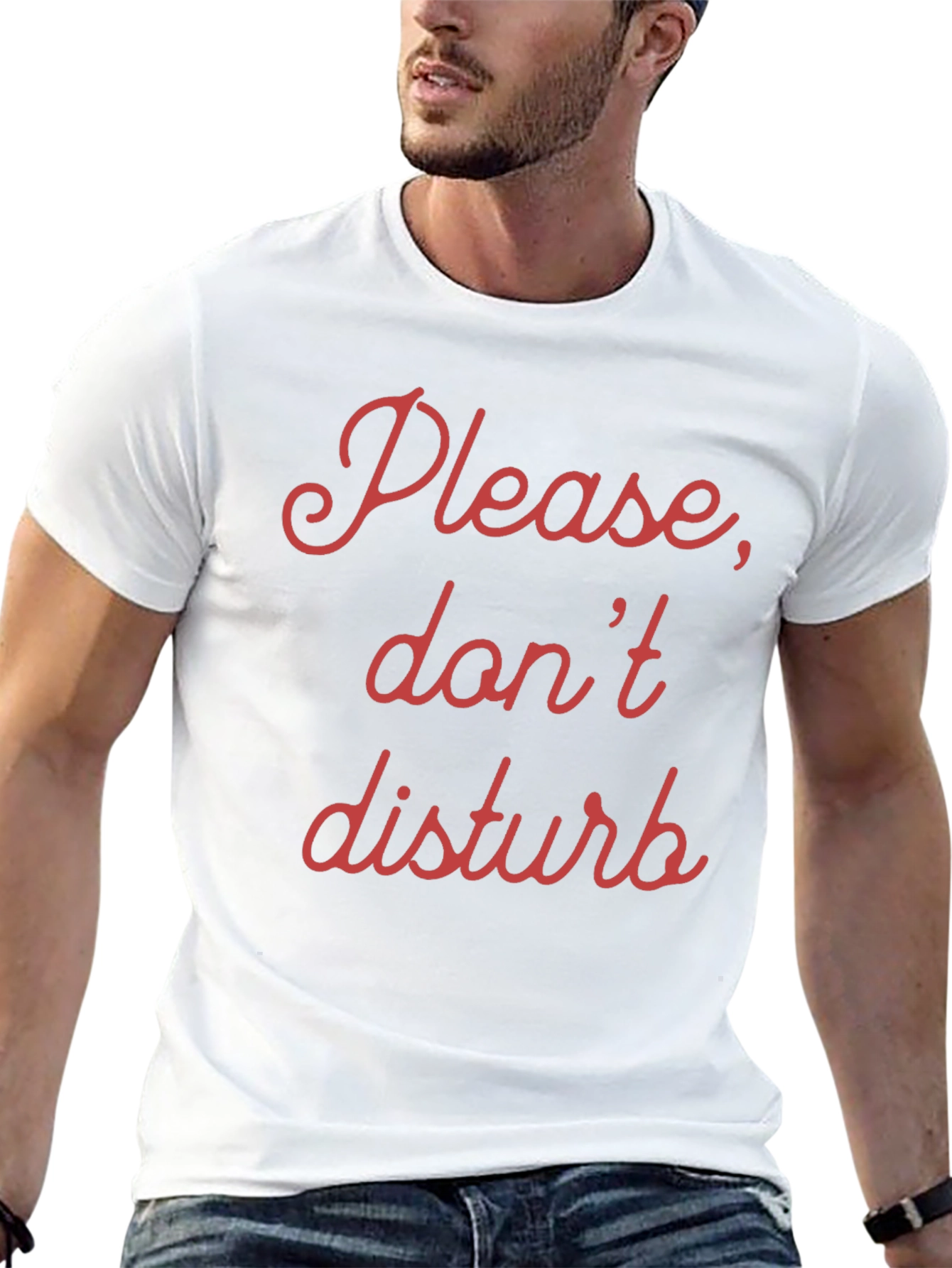 Please Dont Disturb Novelty Graphic T-Shirt
