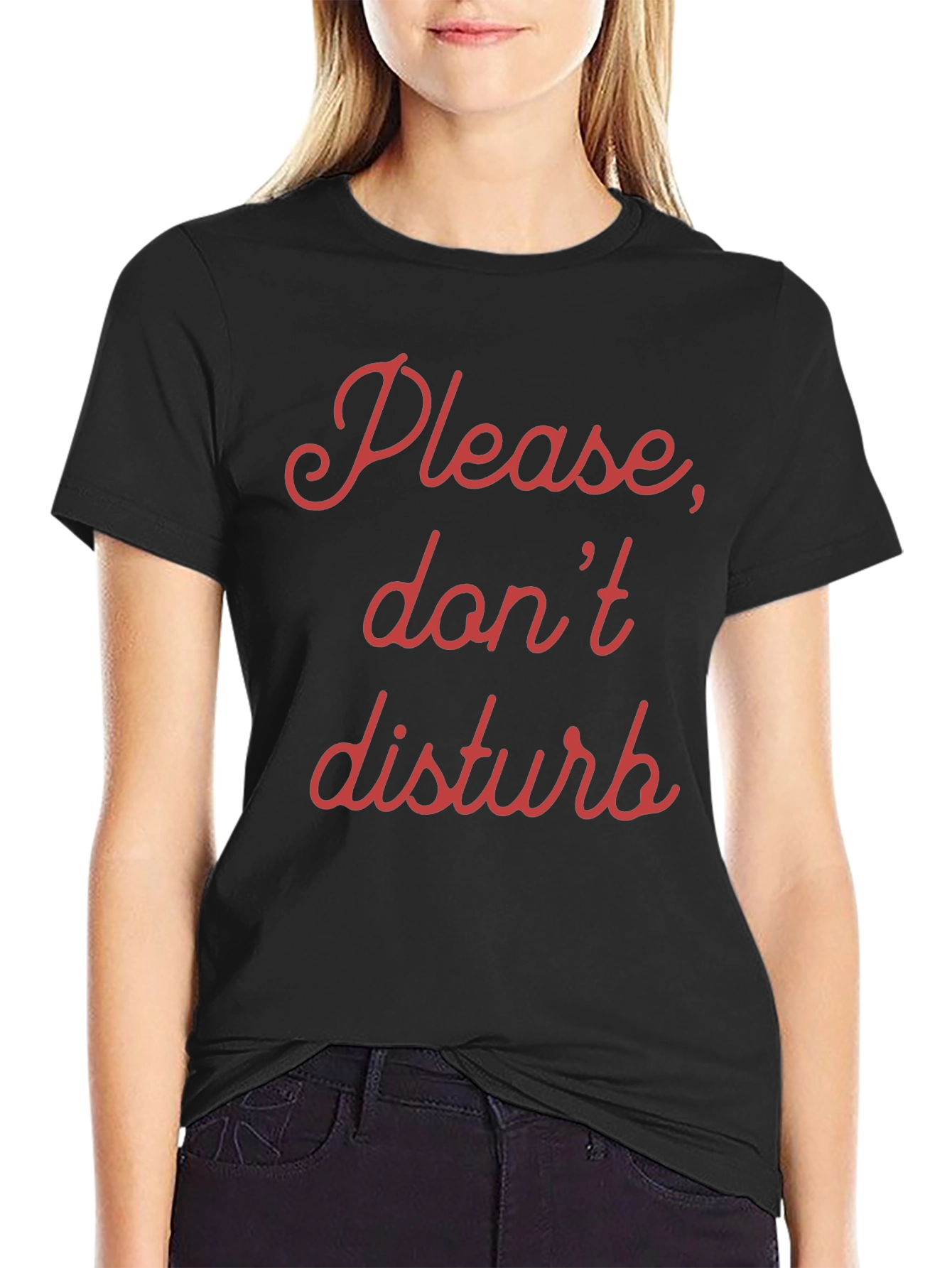 Please Dont Disturb Novelty Graphic T-Shirt