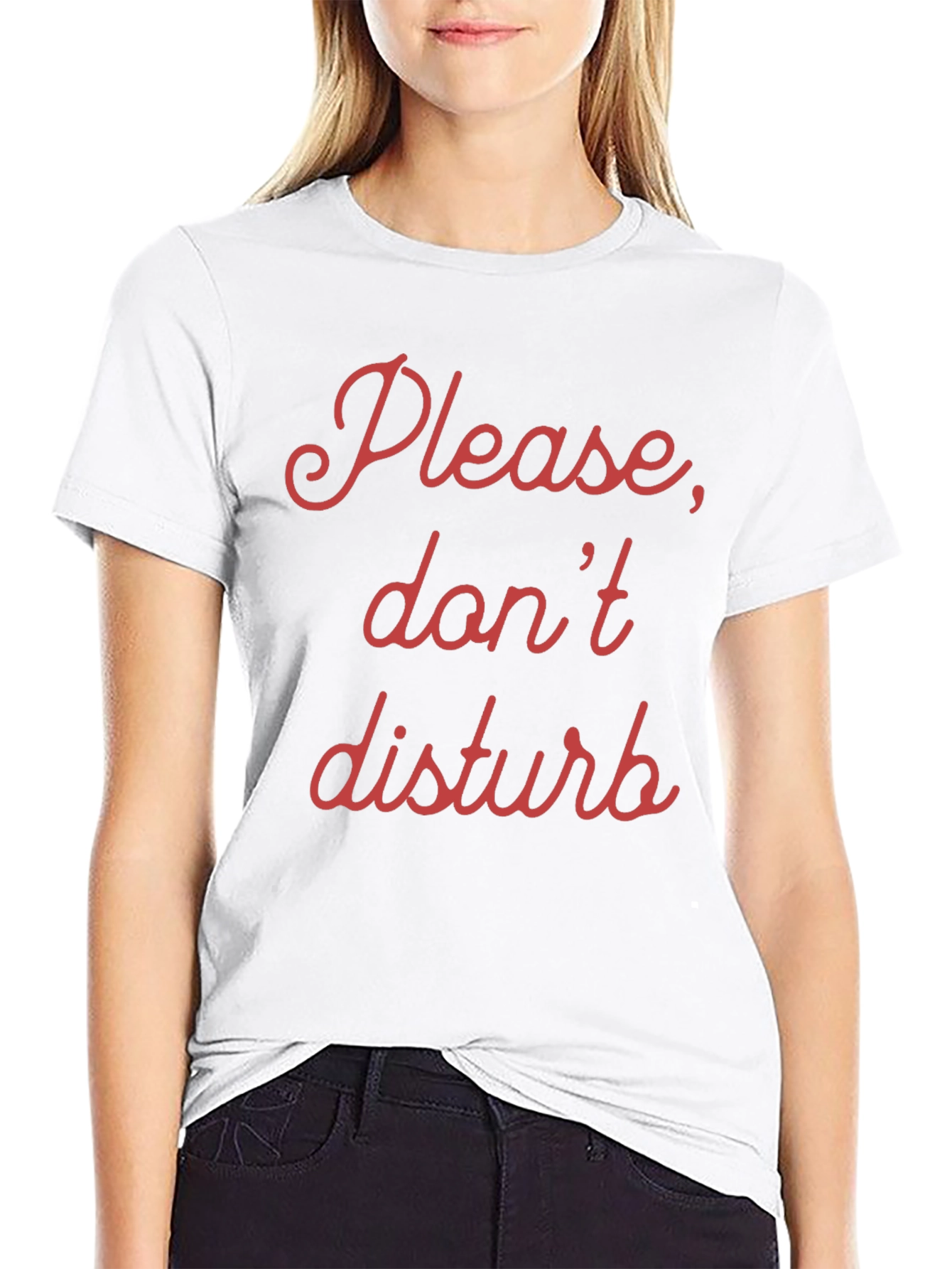 Please Dont Disturb Novelty Graphic T-Shirt