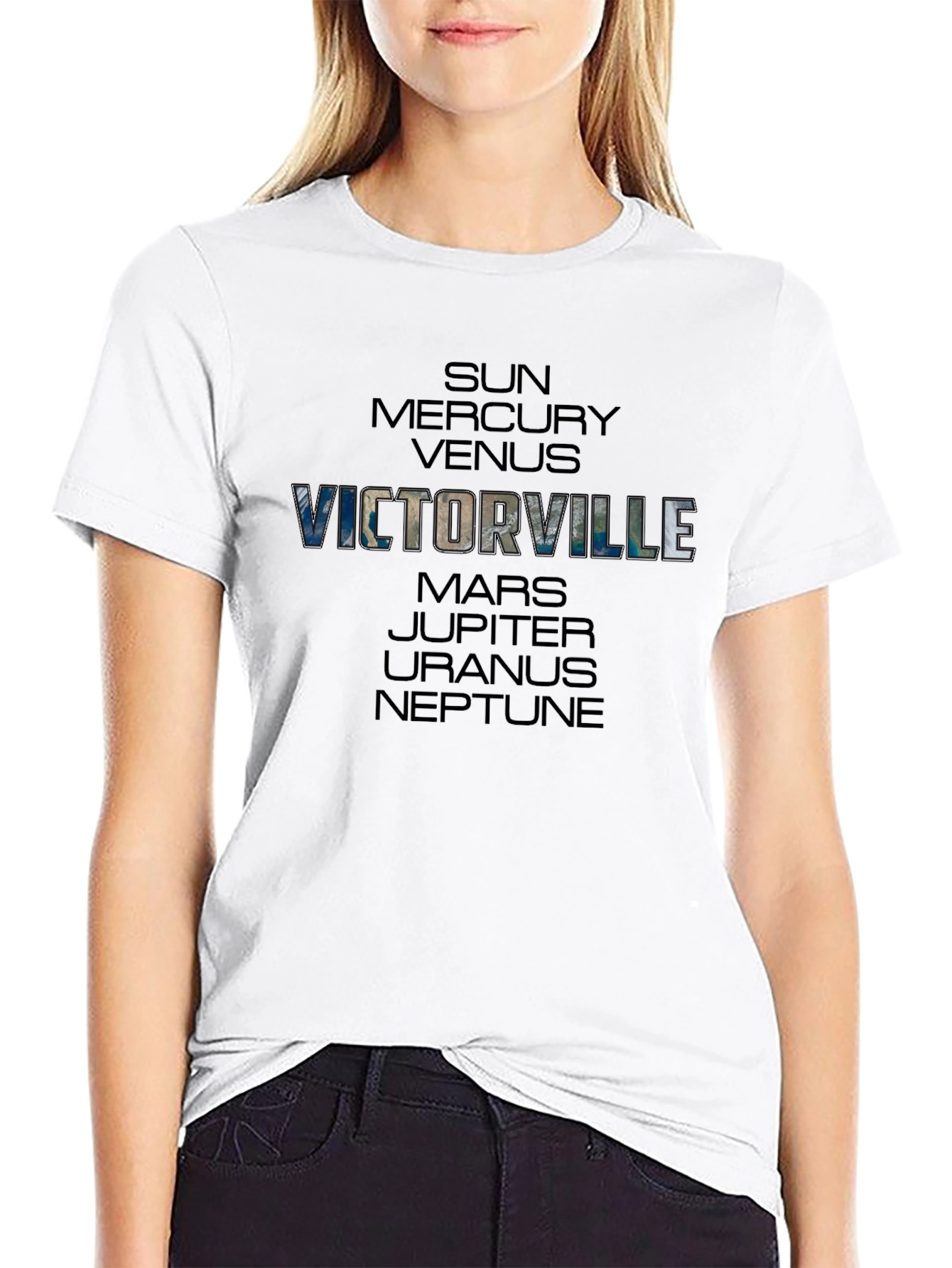 Victorville Planets T-Shirt - Black