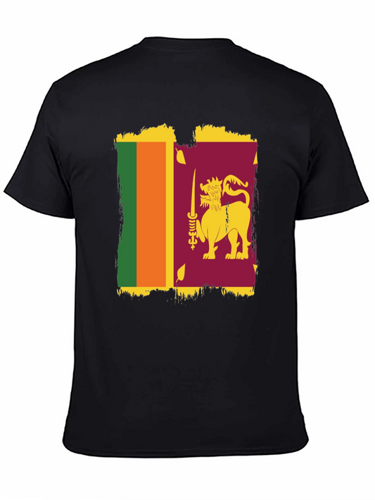 Sri Lanka Flag Graphic T-Shirt - Stylish Patriotic Tee