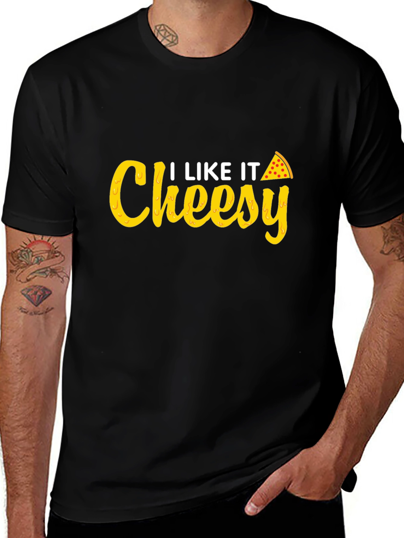I Like It Cheesy T-Shirt - Pizza Lover Tee