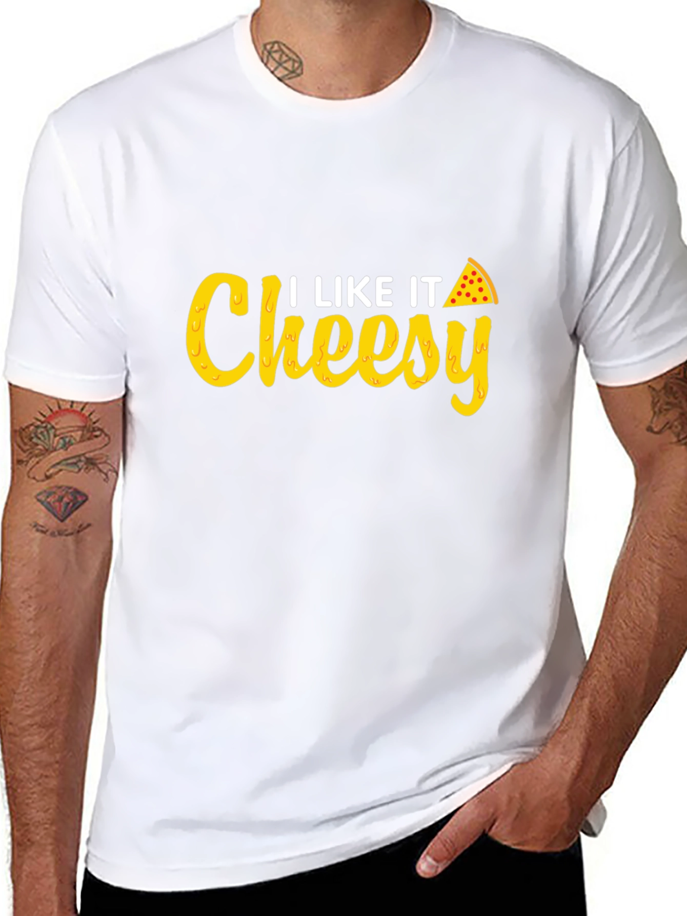 I Like It Cheesy T-Shirt - Pizza Lover Tee