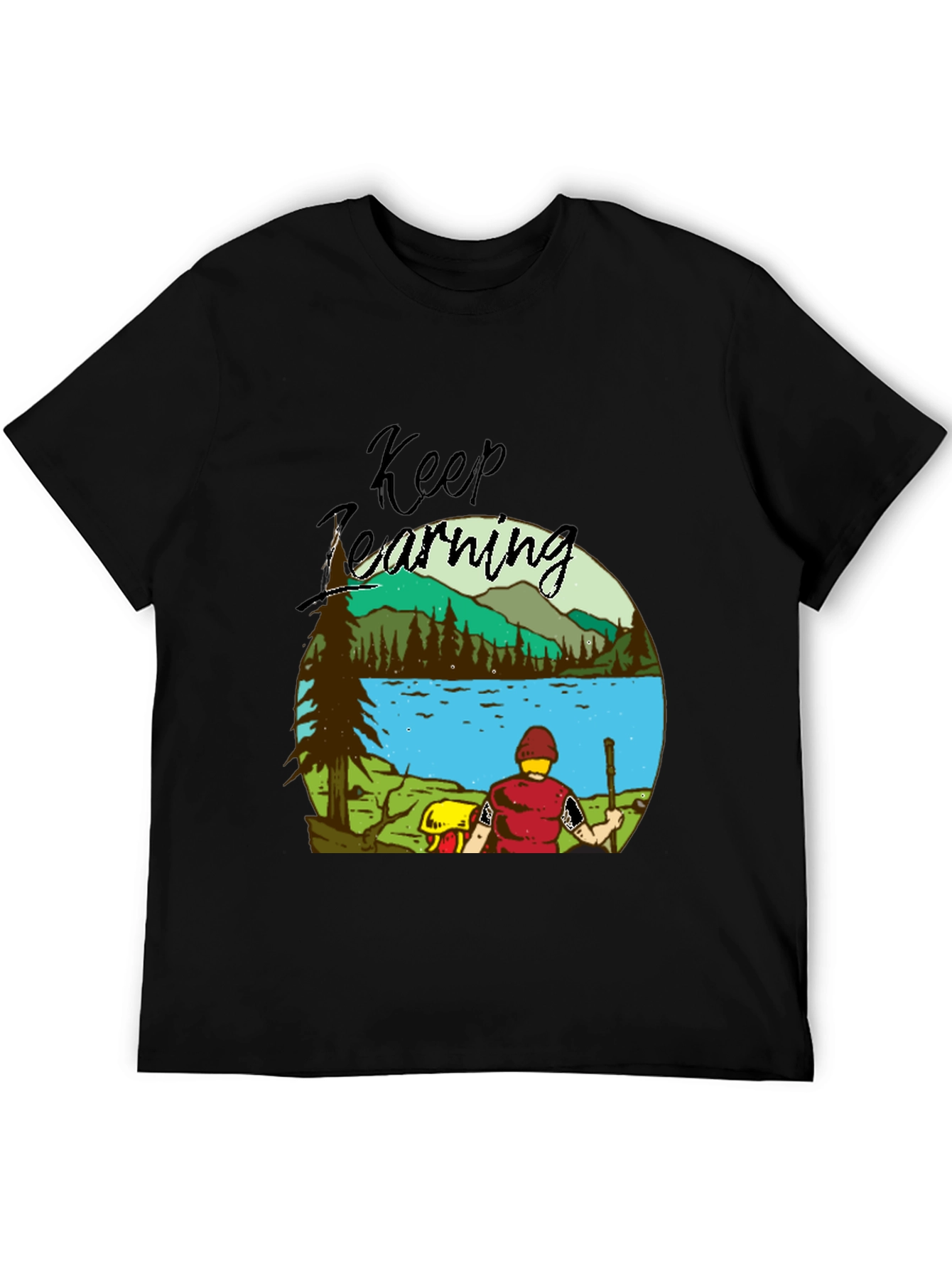 Keep Learning Nature Scene Graphic T-Shirt