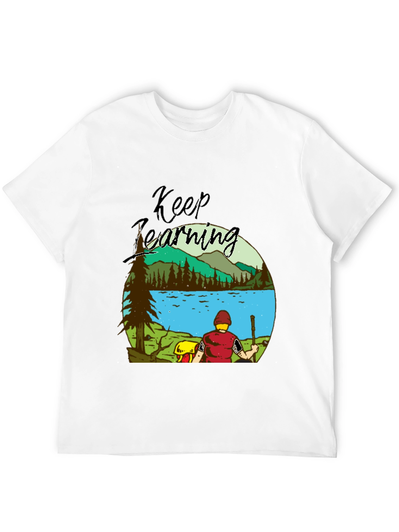 Keep Learning Nature Scene Graphic T-Shirt