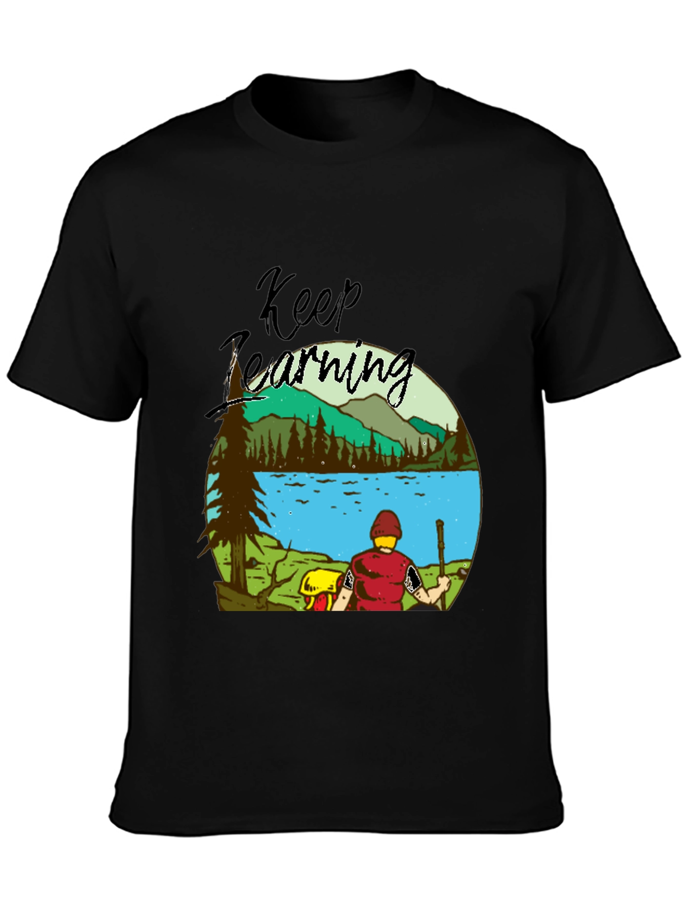 Keep Learning Nature Scene Graphic T-Shirt