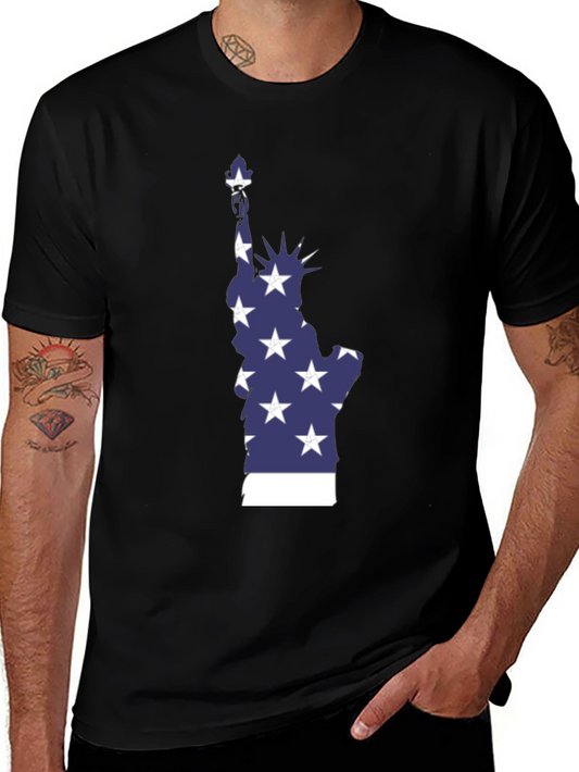 Statue of Liberty Patriotic Graphic T-Shirt