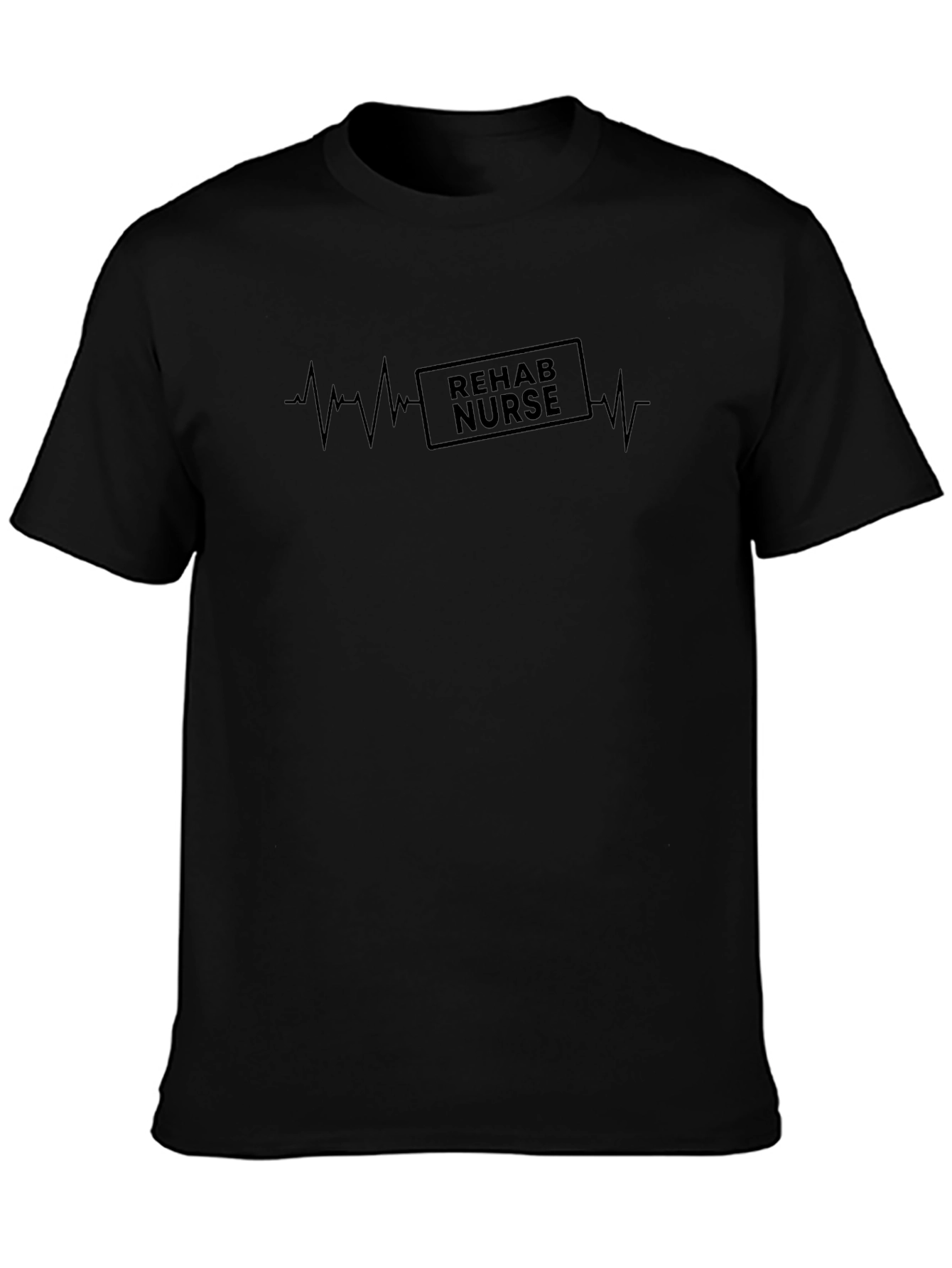Rehab Nurse Heartbeat T-Shirt - Medical Profession Tee