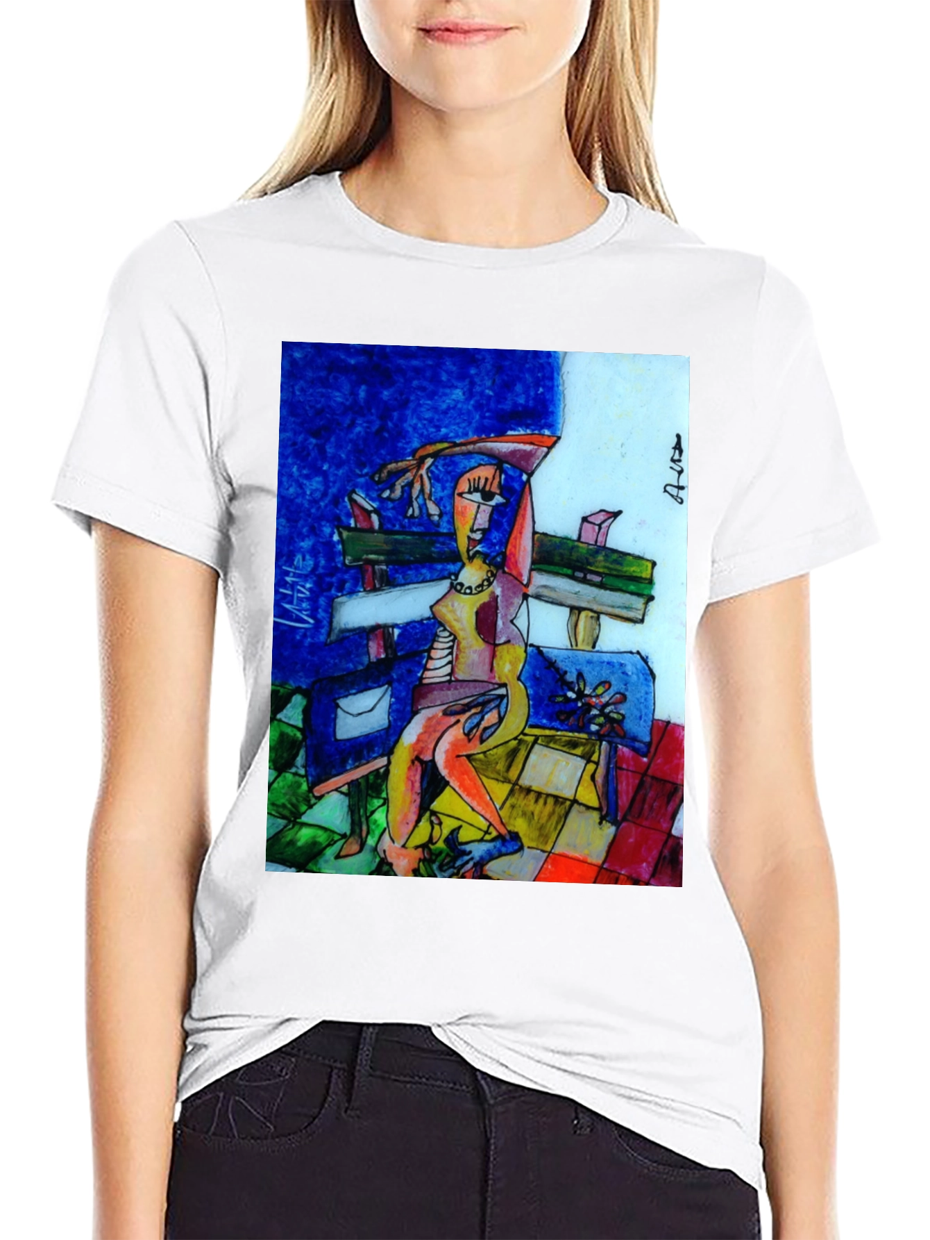 Abstract Art T-Shirt Unique Graphic Tee