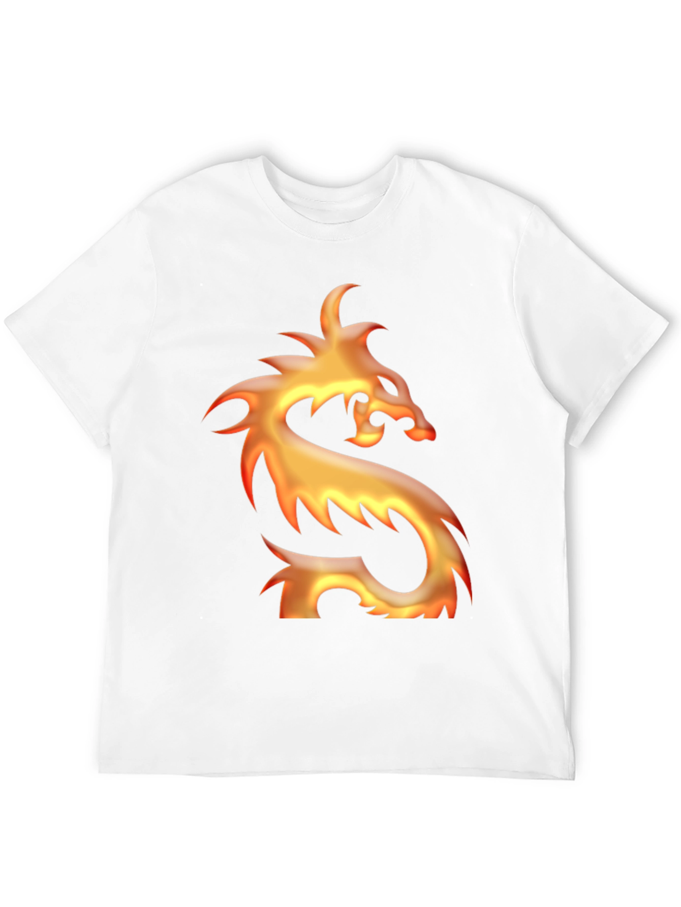 Fiery Dragon Graphic Black T-Shirt