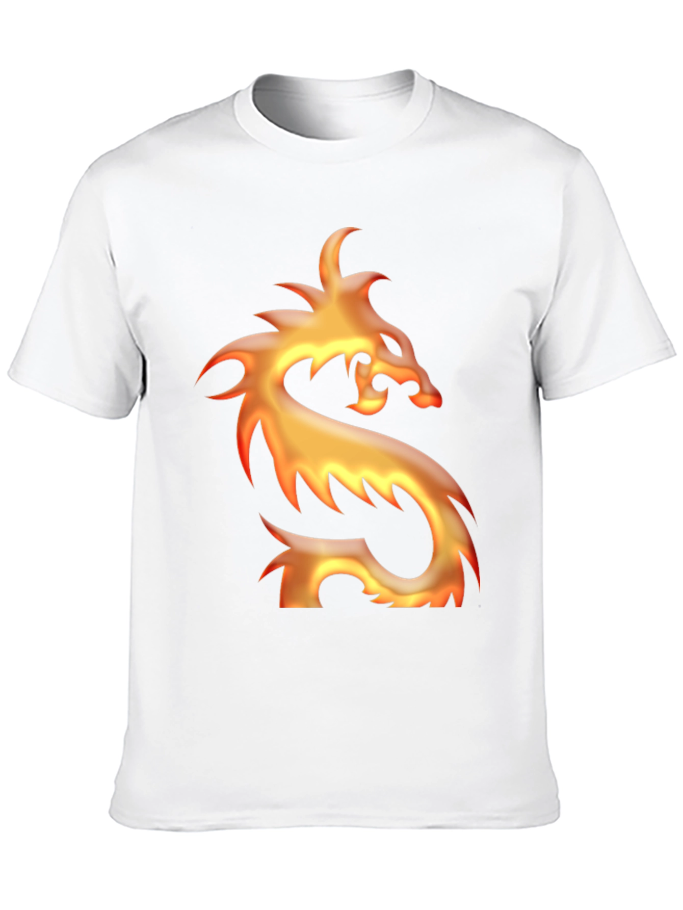 Fiery Dragon Graphic Black T-Shirt