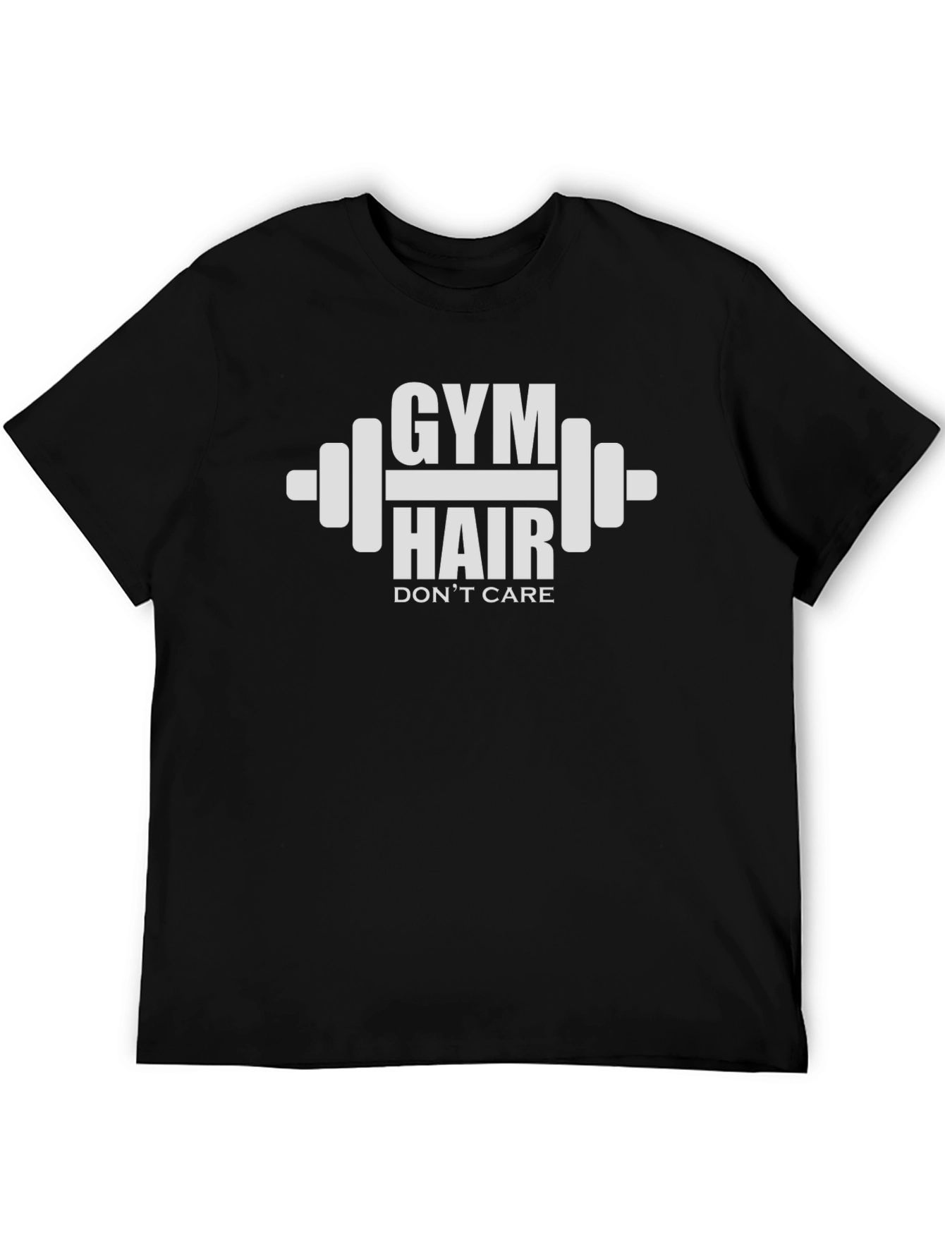 Gym Hair Dont Care Black T-Shirt