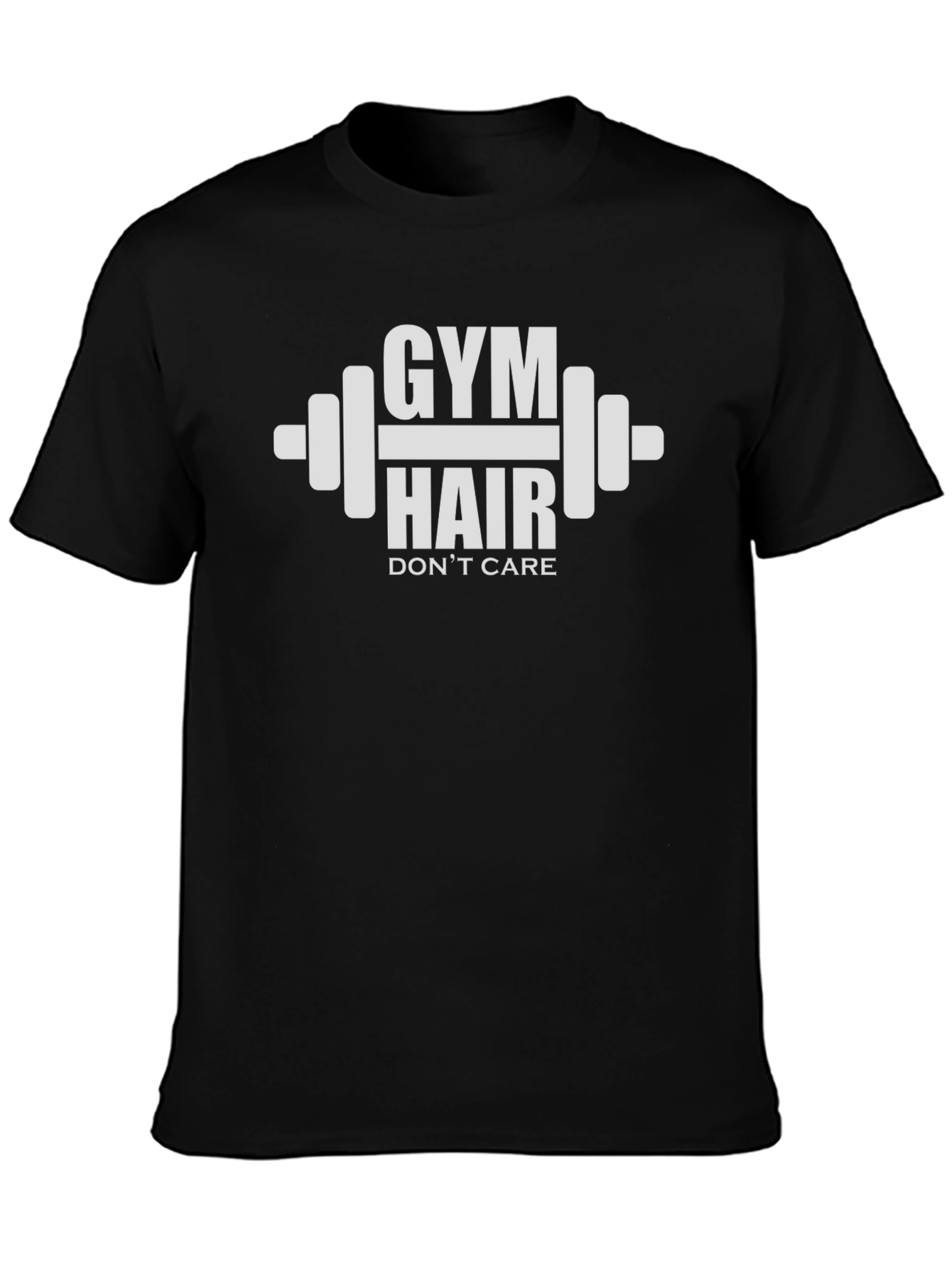 Gym Hair Dont Care Black T-Shirt