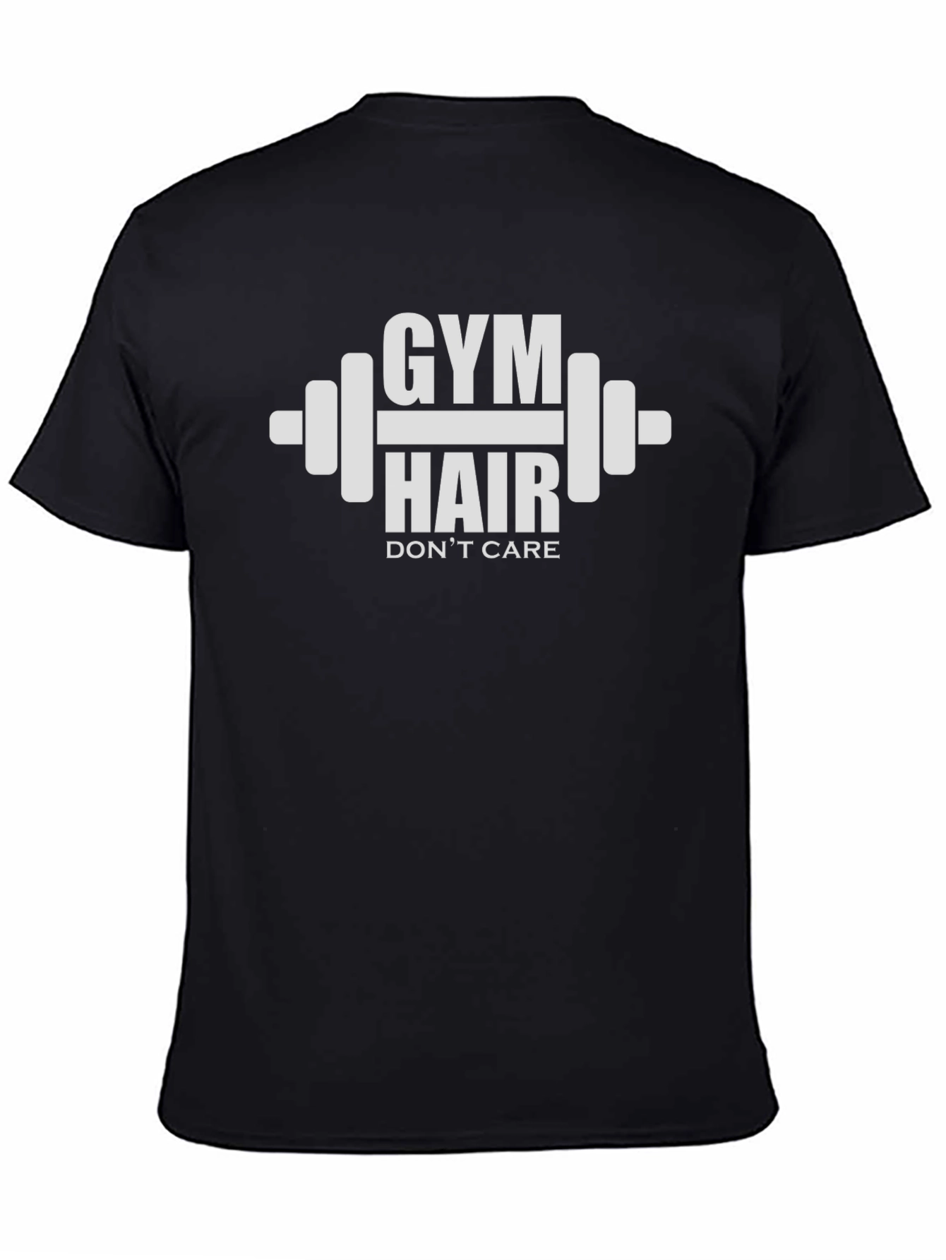 Gym Hair Dont Care Black T-Shirt