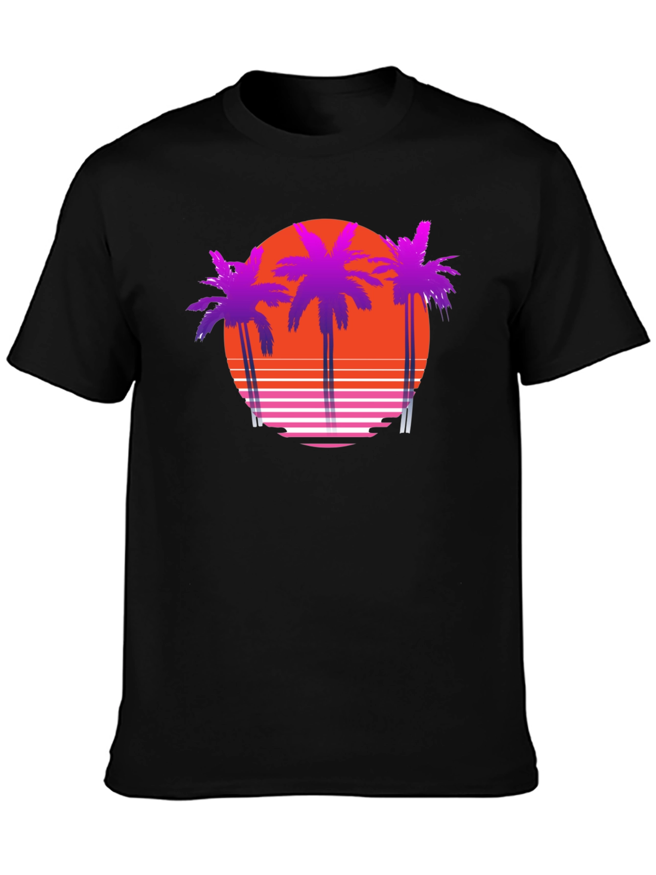 Retro Sunset Palm Tree T-Shirt