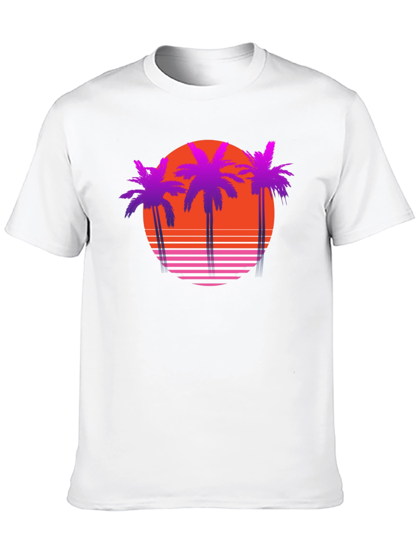 Retro Sunset Palm Tree T-Shirt