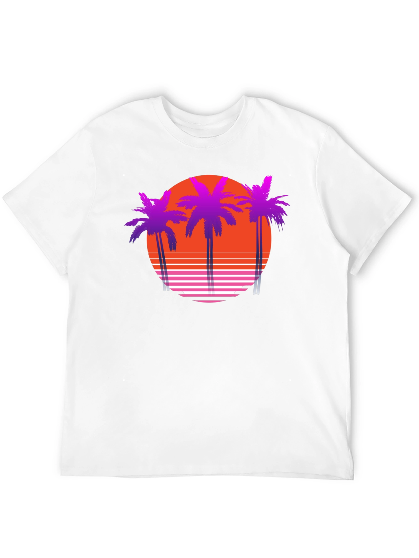 Retro Sunset Palm Tree T-Shirt