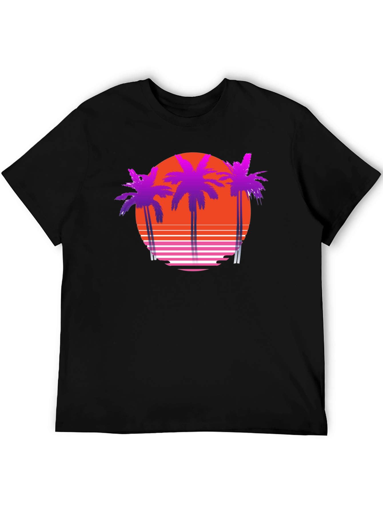 Retro Sunset Palm Tree T-Shirt