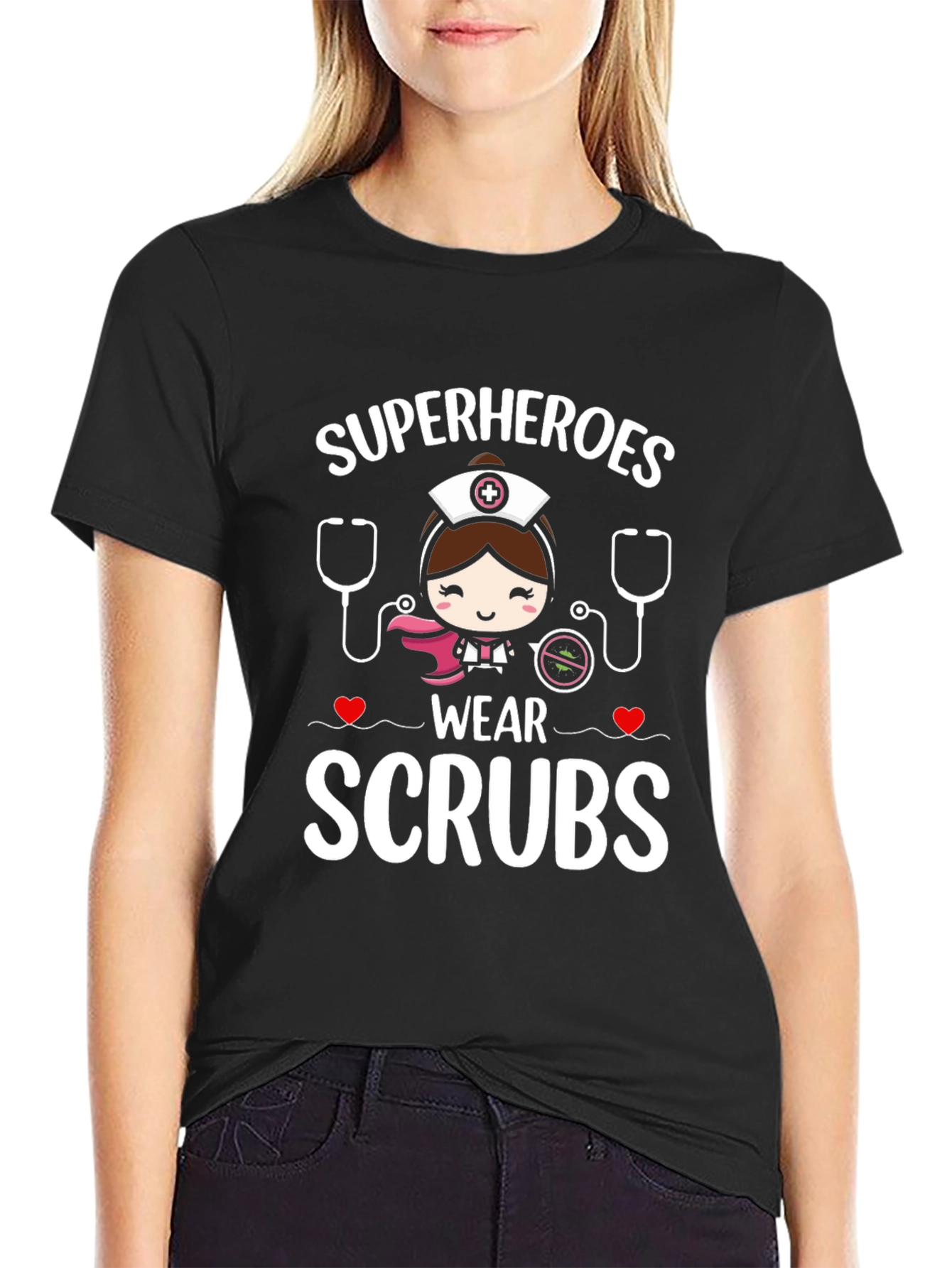 Superheroes Wear Scrubs T-Shirt - Nurse Tee