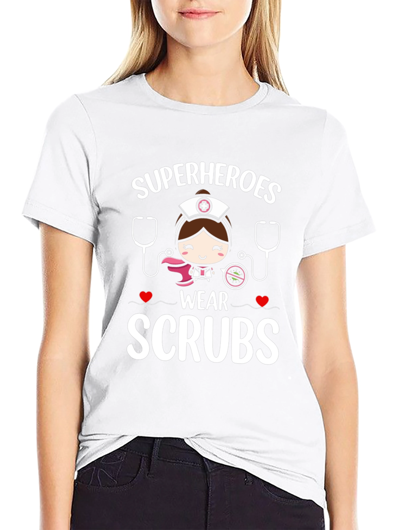 Superheroes Wear Scrubs T-Shirt - Nurse Tee