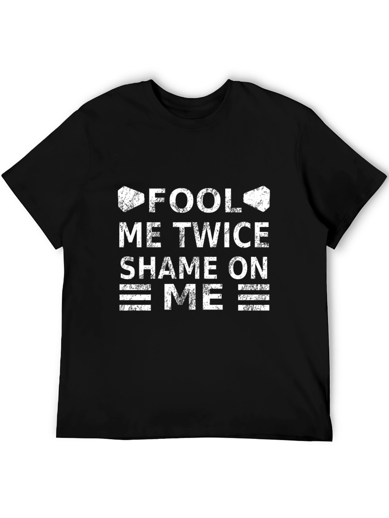 Fool Me Twice Graphic T-Shirt - Black Cotton Tee