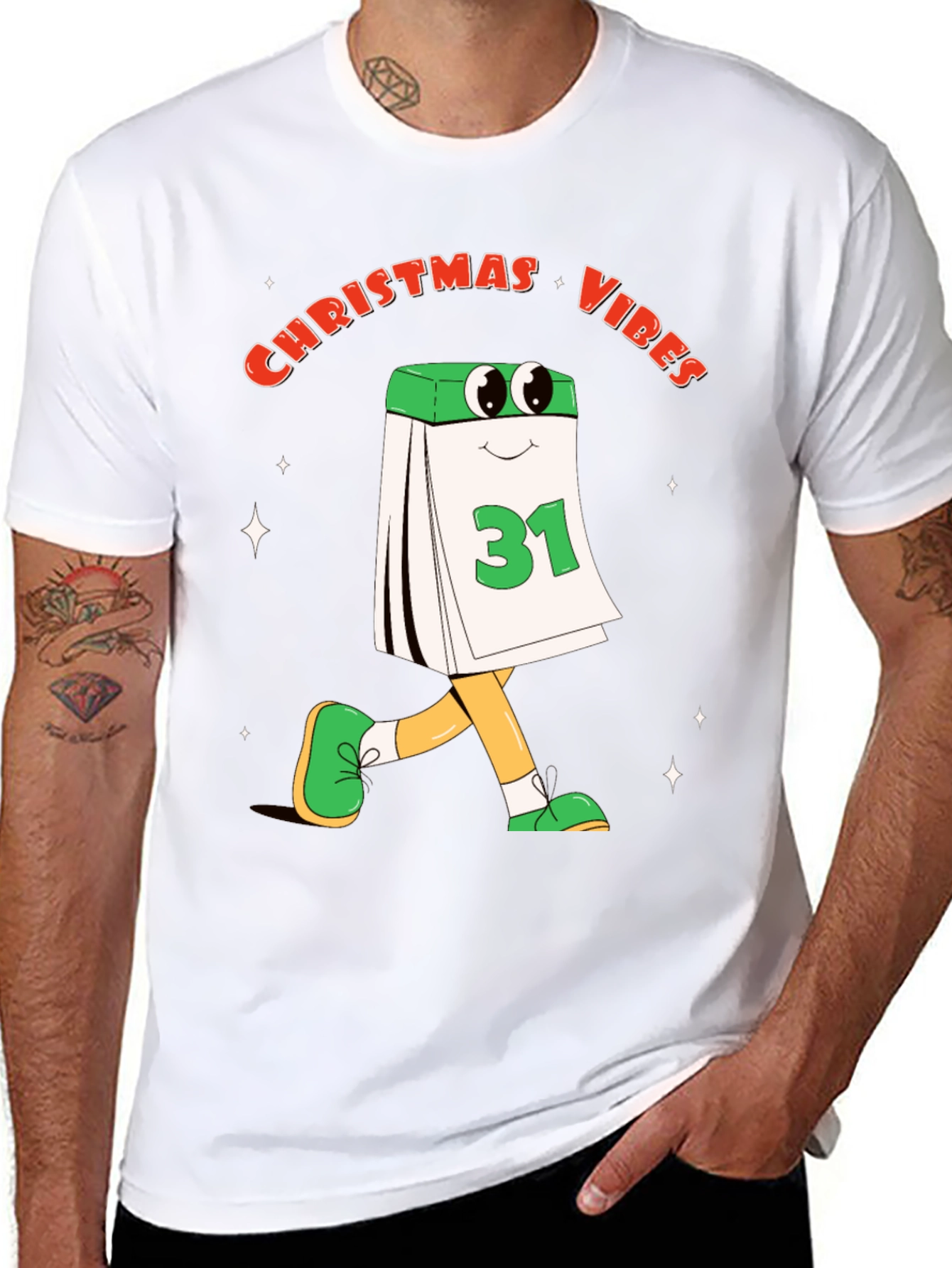 Christmas Vibes Calendar T-Shirt
