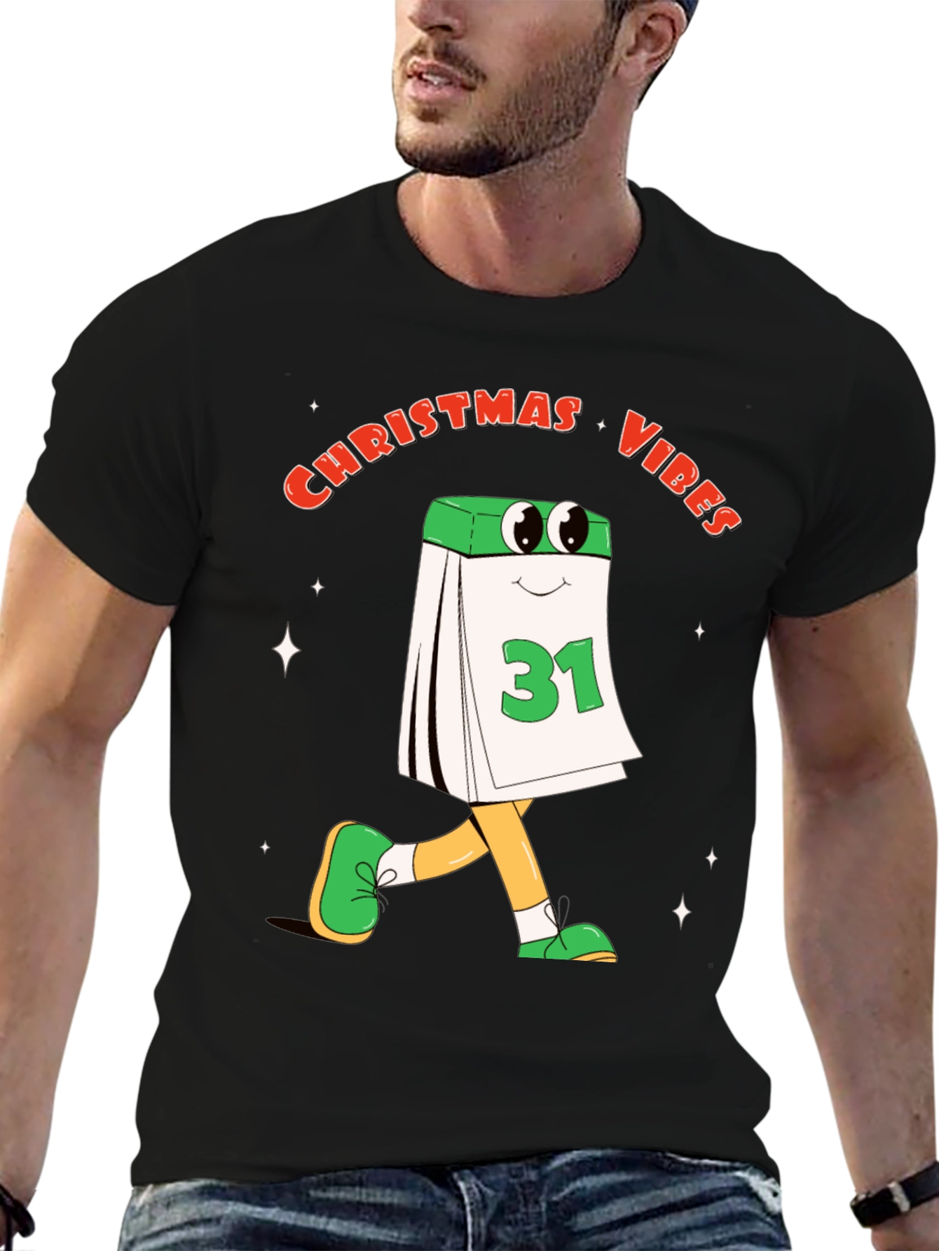 Christmas Vibes Calendar T-Shirt