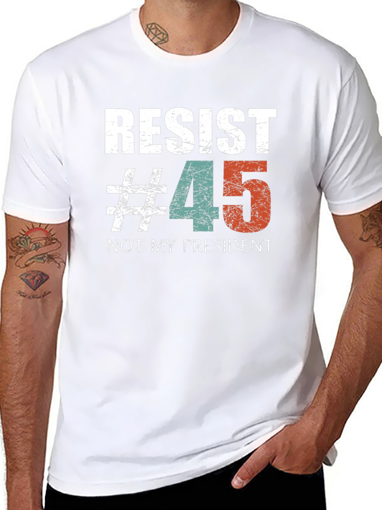 Resist #45 Graphic Tee - Political Statement Shirt