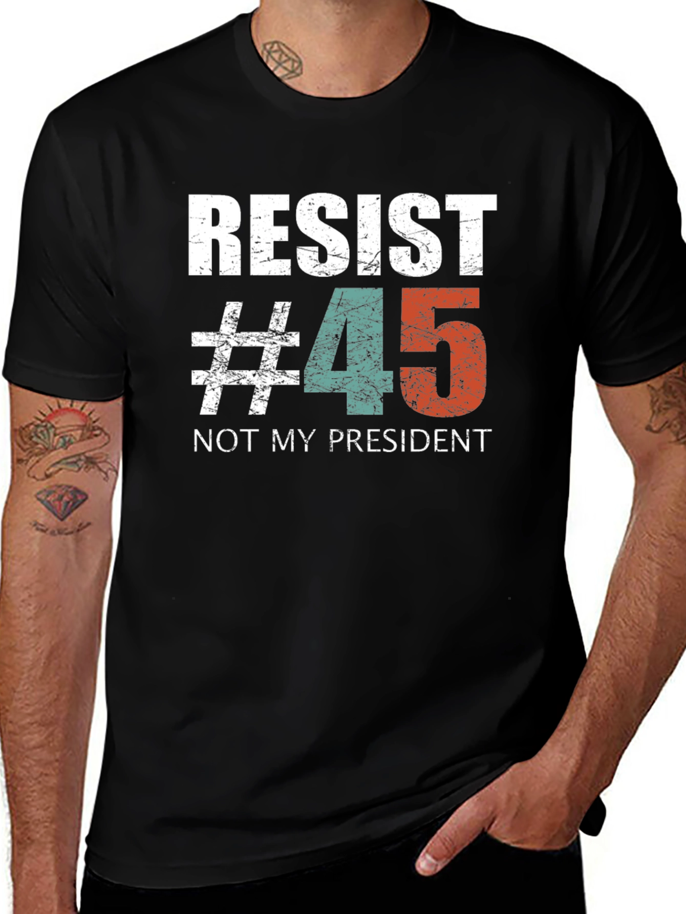 Resist #45 Graphic Tee - Political Statement Shirt