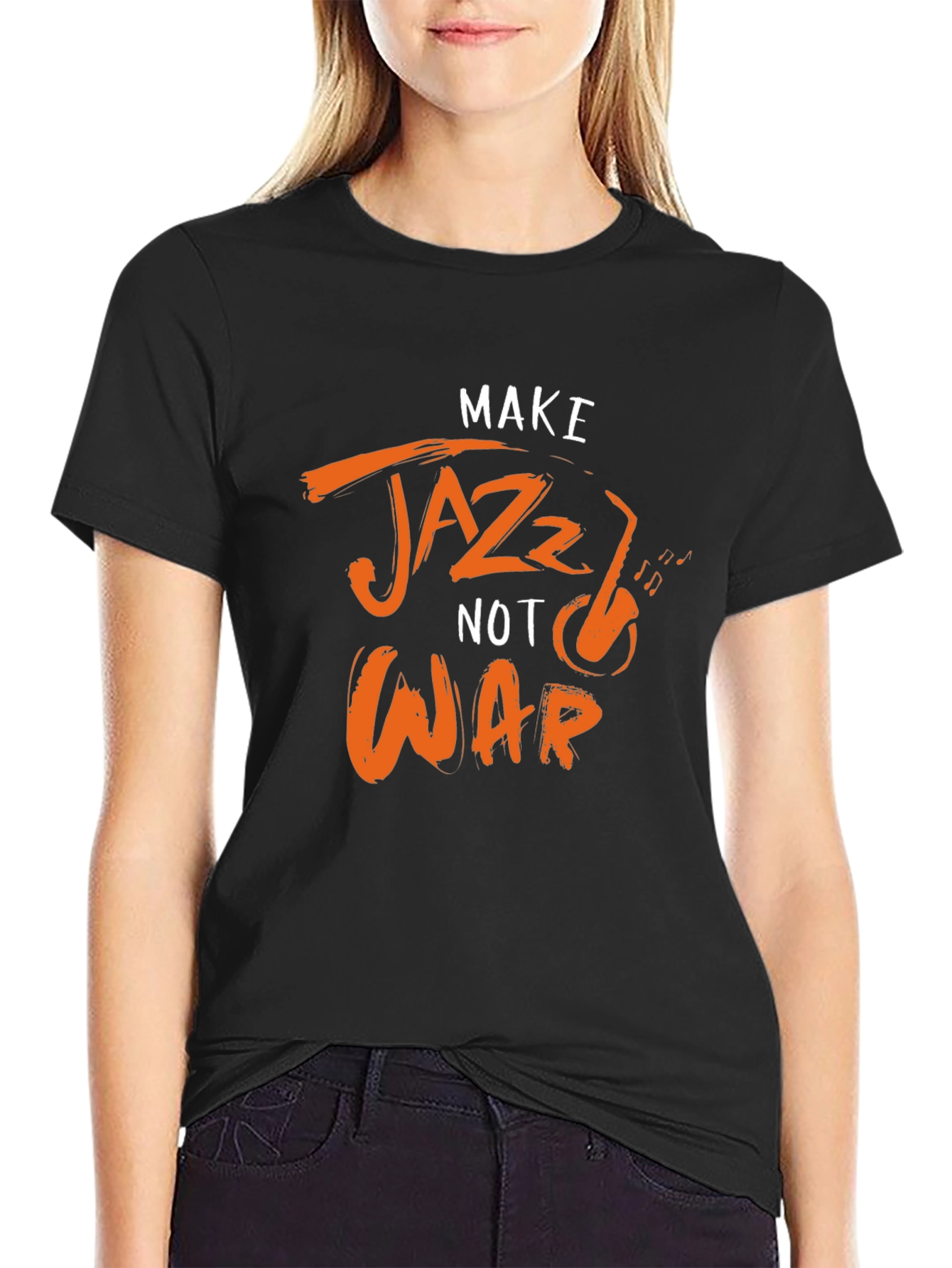 Make Jazz Not War Graphic Tee