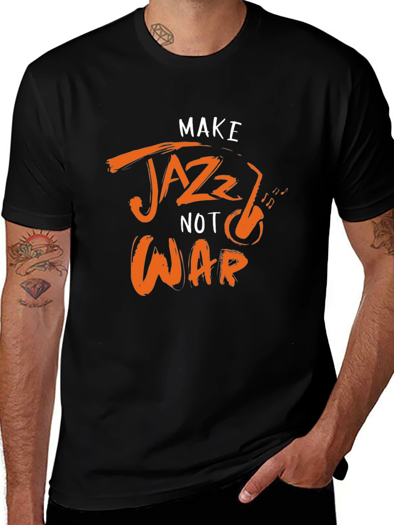 Make Jazz Not War Graphic Tee