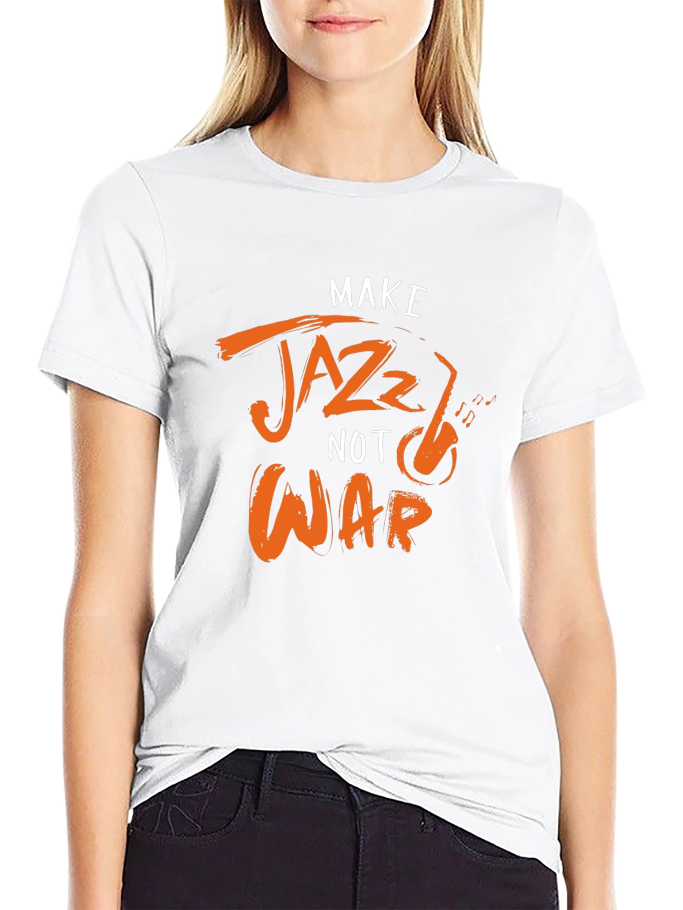 Make Jazz Not War Graphic Tee