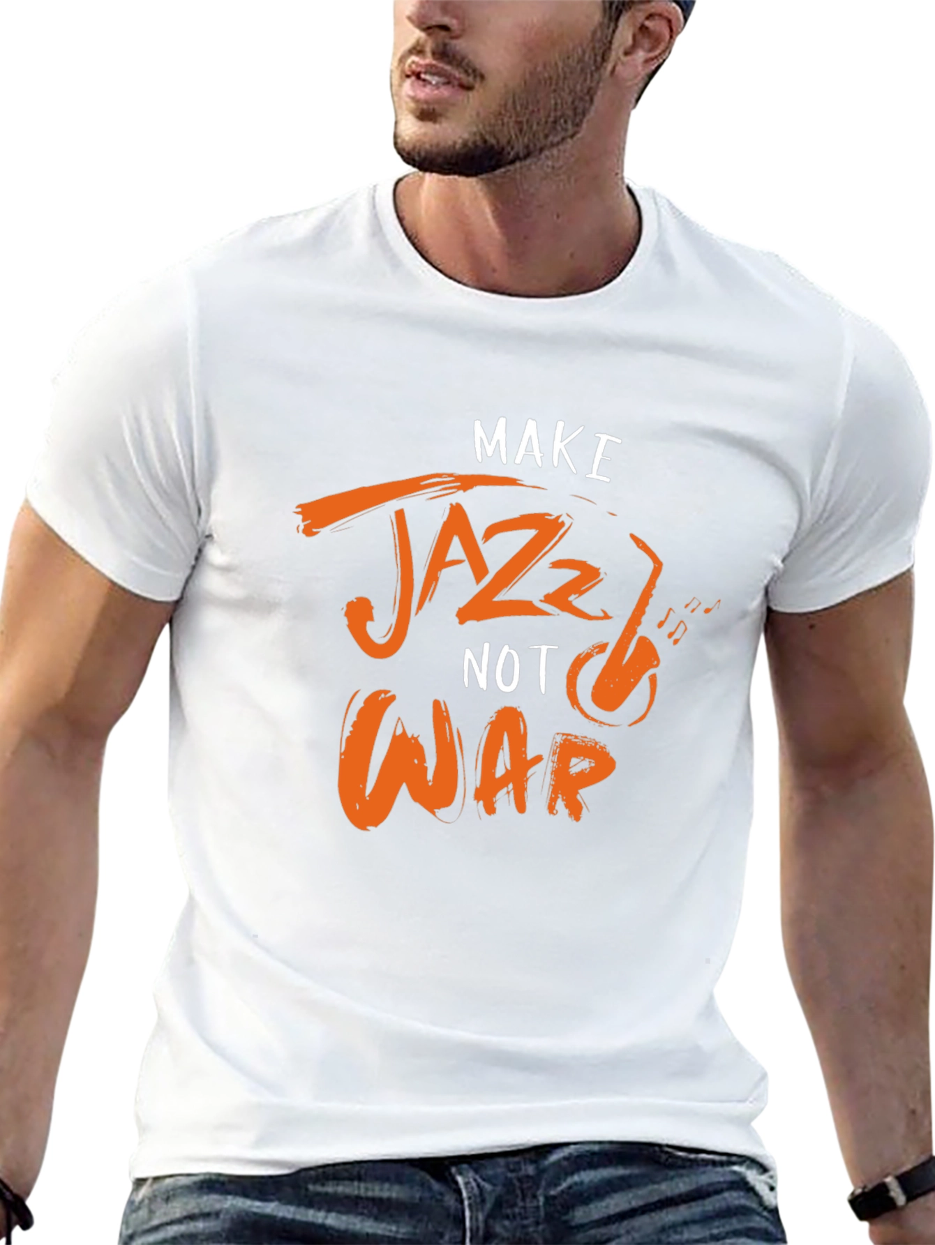 Make Jazz Not War Graphic Tee