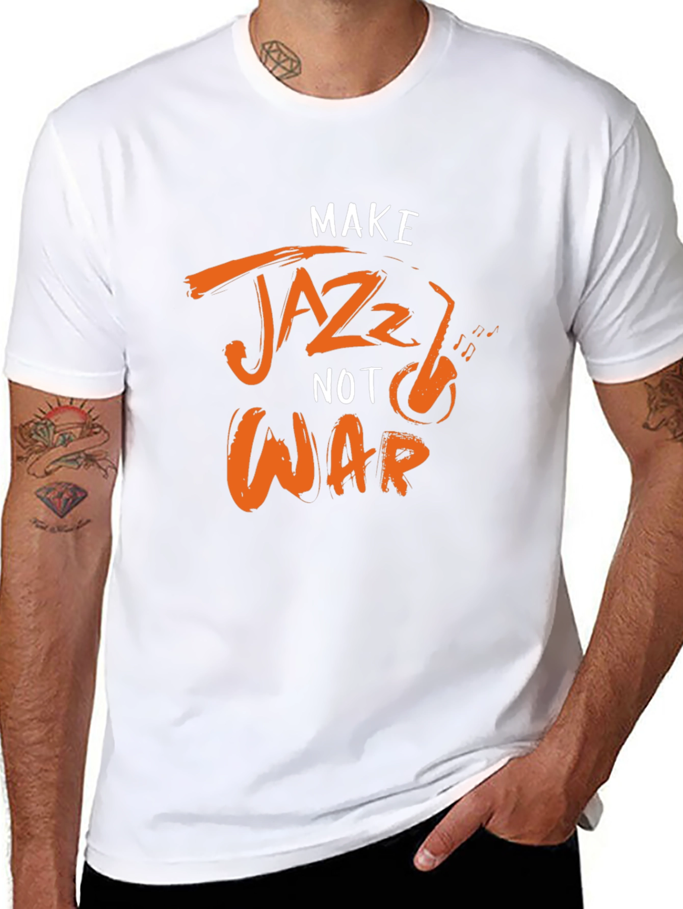 Make Jazz Not War Graphic Tee