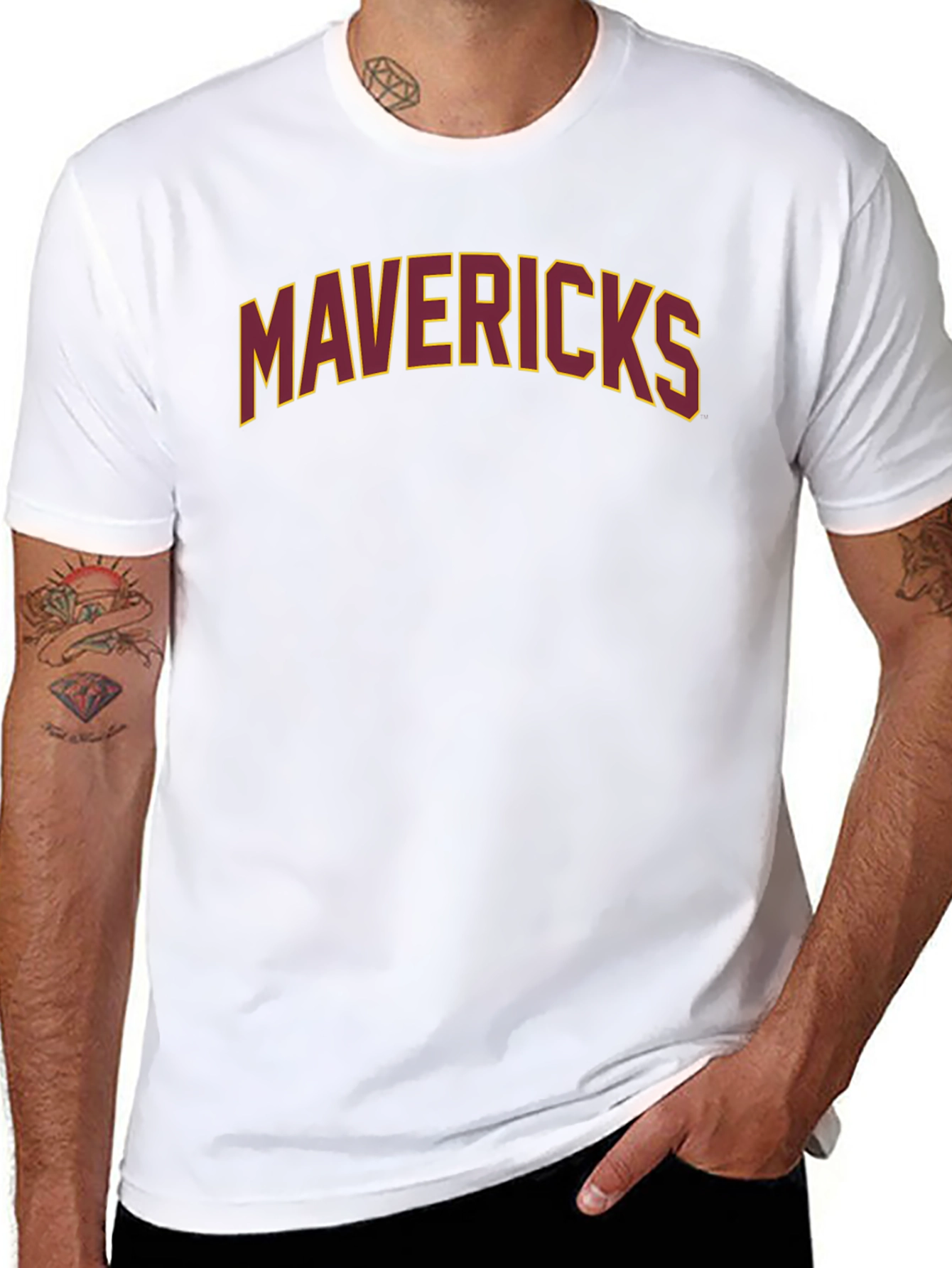 Mavericks Graphic Tee - Short Sleeve Crew Neck