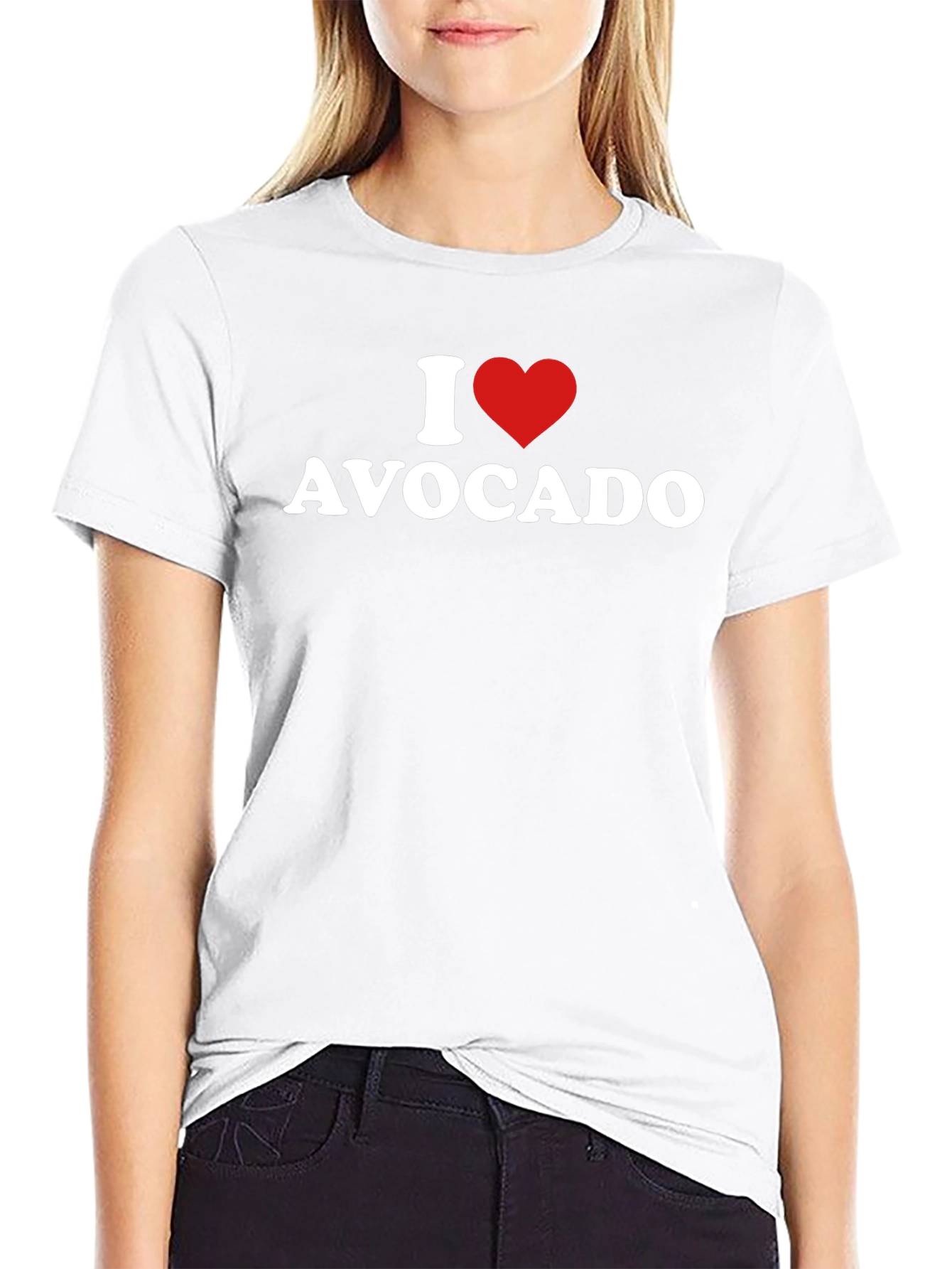 I Heart Avocado T-Shirt - Unisex Black Tee
