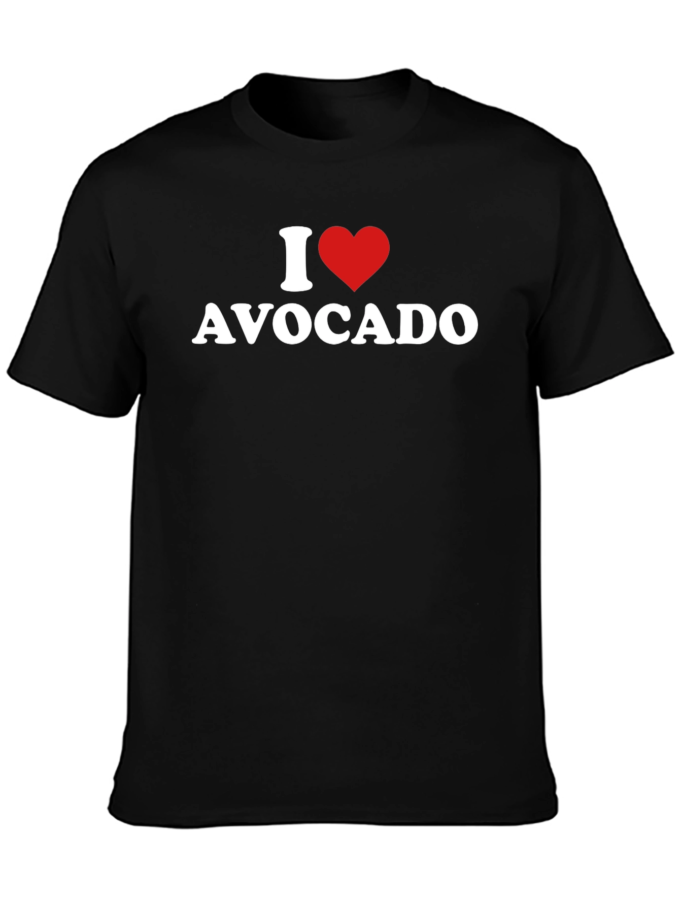 I Heart Avocado T-Shirt - Unisex Black Tee
