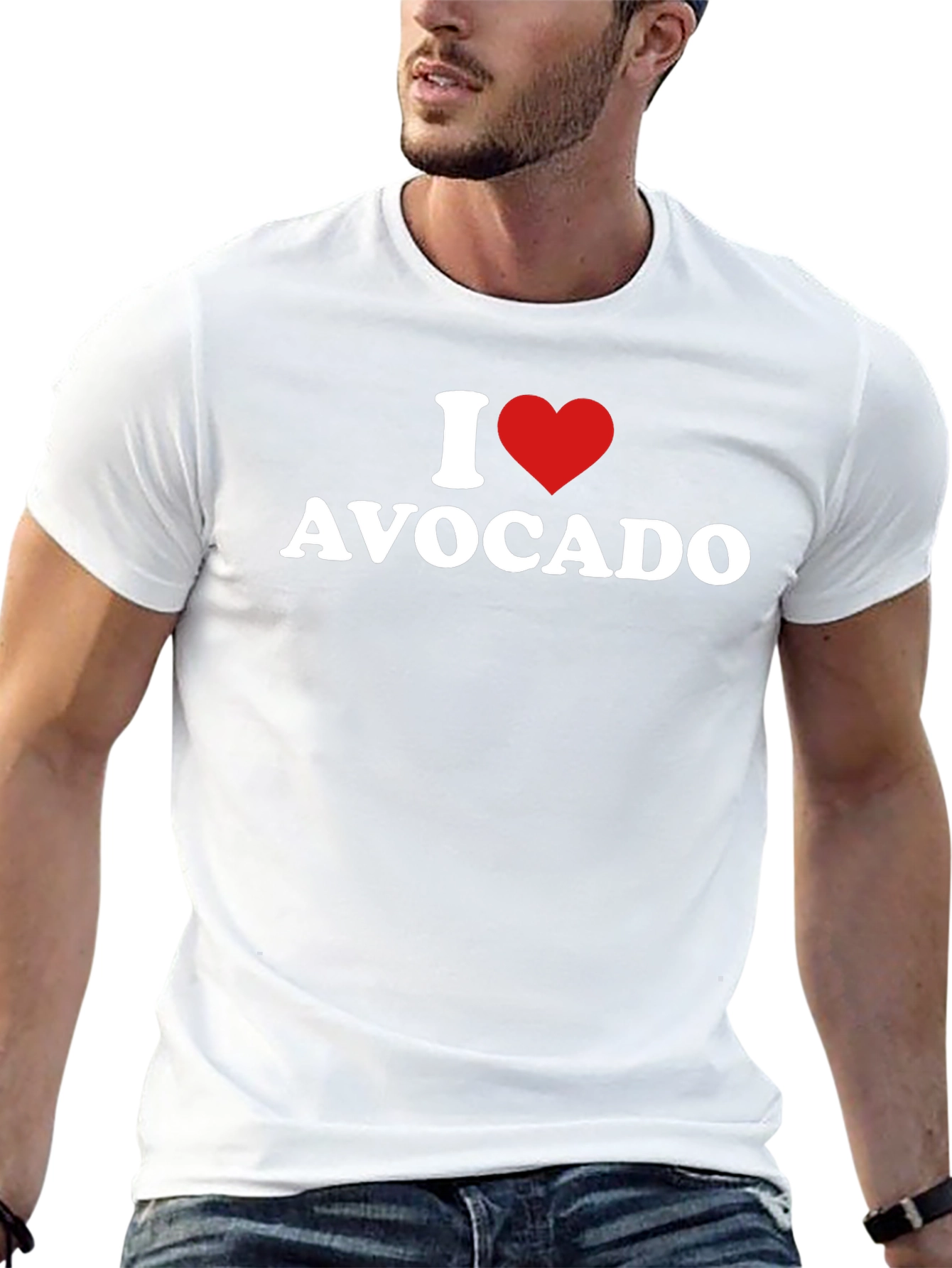 I Heart Avocado T-Shirt - Unisex Black Tee