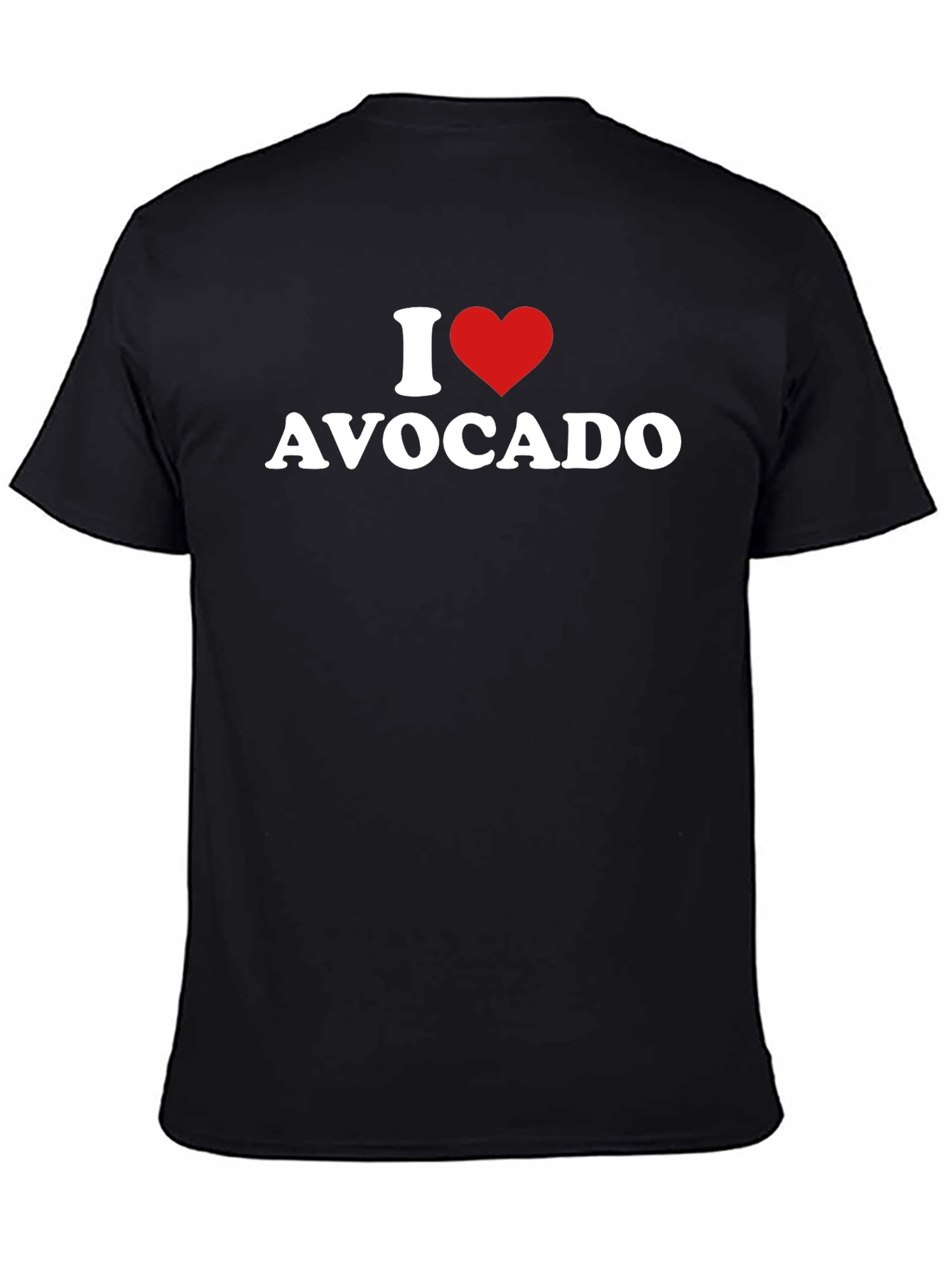 I Heart Avocado T-Shirt - Unisex Black Tee