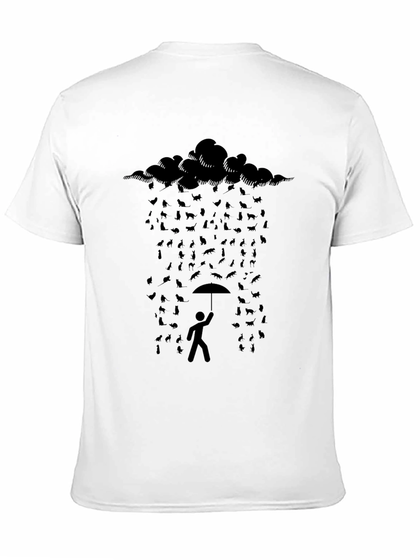 Cat Rain T-Shirt - Stylish Graphic Tee