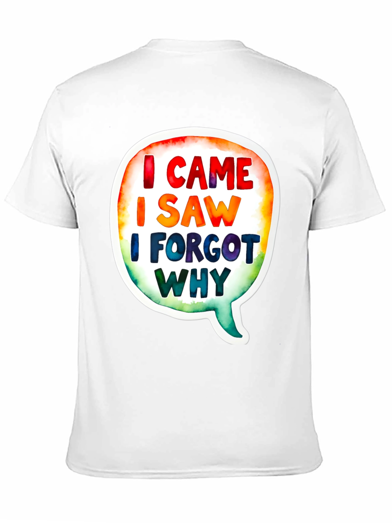 Funny I Came I Saw Mens Black T-Shirt